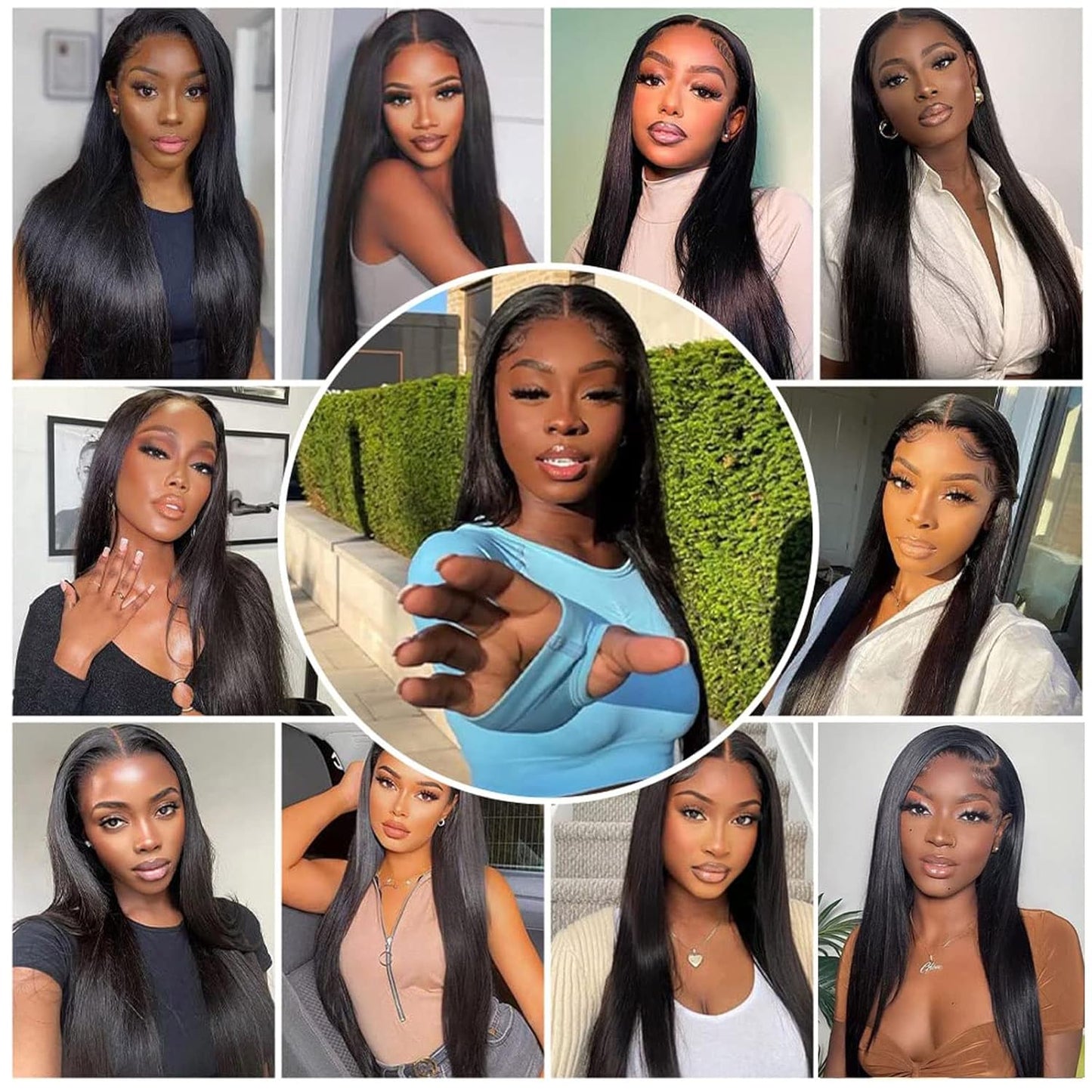 13X4 Frontal HD Lace Frontal 16 Inch Straight Frontal Human Hair Transparent HD Frontal Closure 150% Density Natural Hairline Pre Plucked with Baby Hair Black Color
