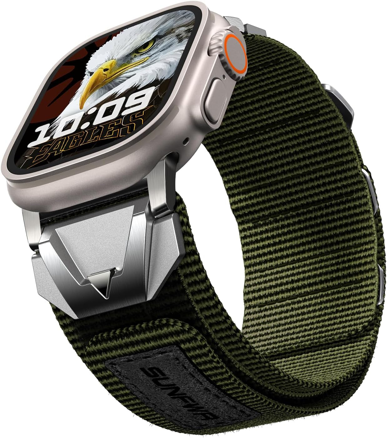 Nylon Sport Band Compatible with Apple Watch Band 49Mm 46Mm 45Mm 44Mm 42Mm, Rugged Strap for Iwatch Bands Ultra Series 10/9/8/7/6/5/4/3/2/1/SE, Durable Wristbands for Men Women