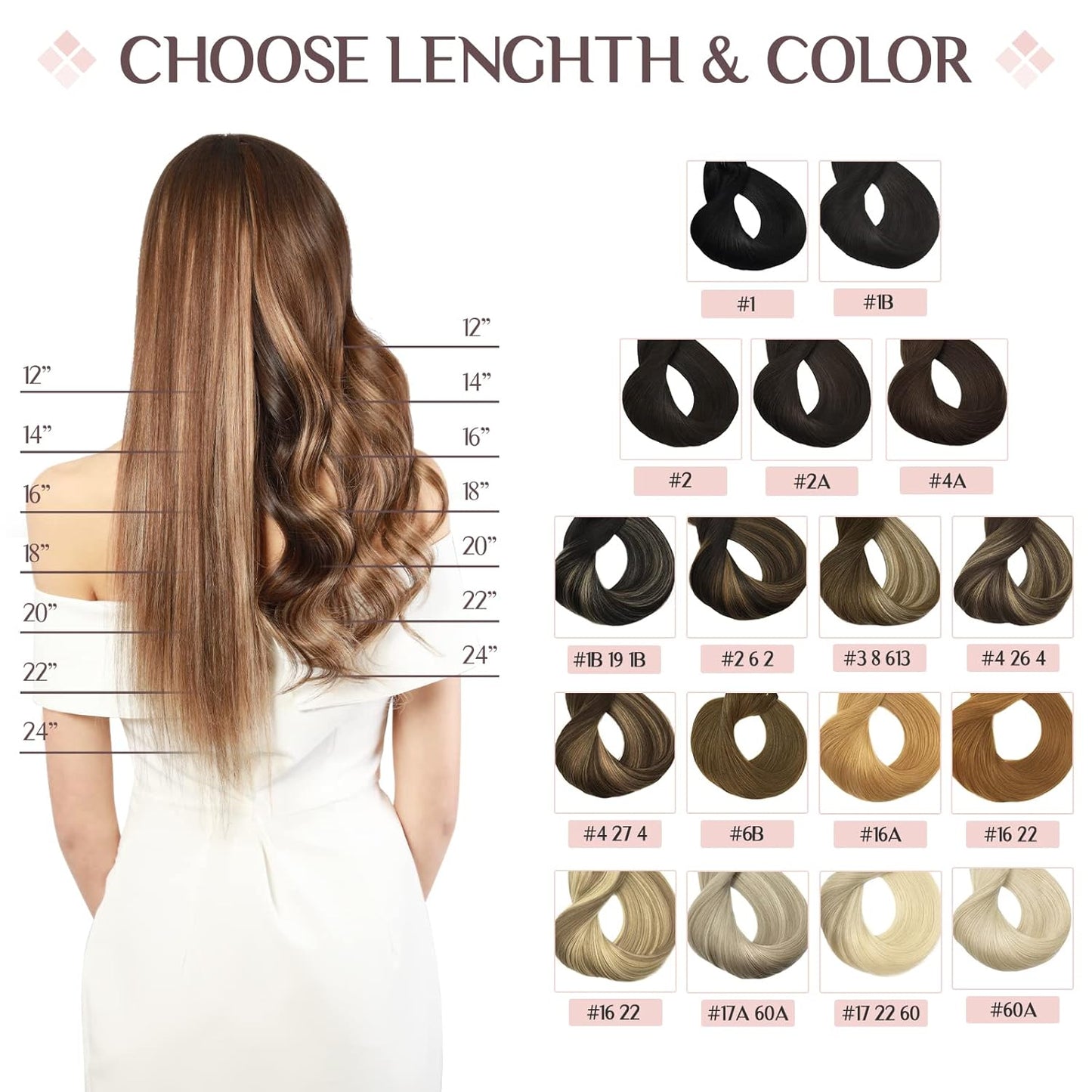 Clip in Hair Extensions Real Human Hair, 7 Pcs Chocolate Brown Hair Extensions 12 Inch 80G, Human Hair Extensions Clip Ins Remy Hair Extensions Natural Straight Hair for Woman