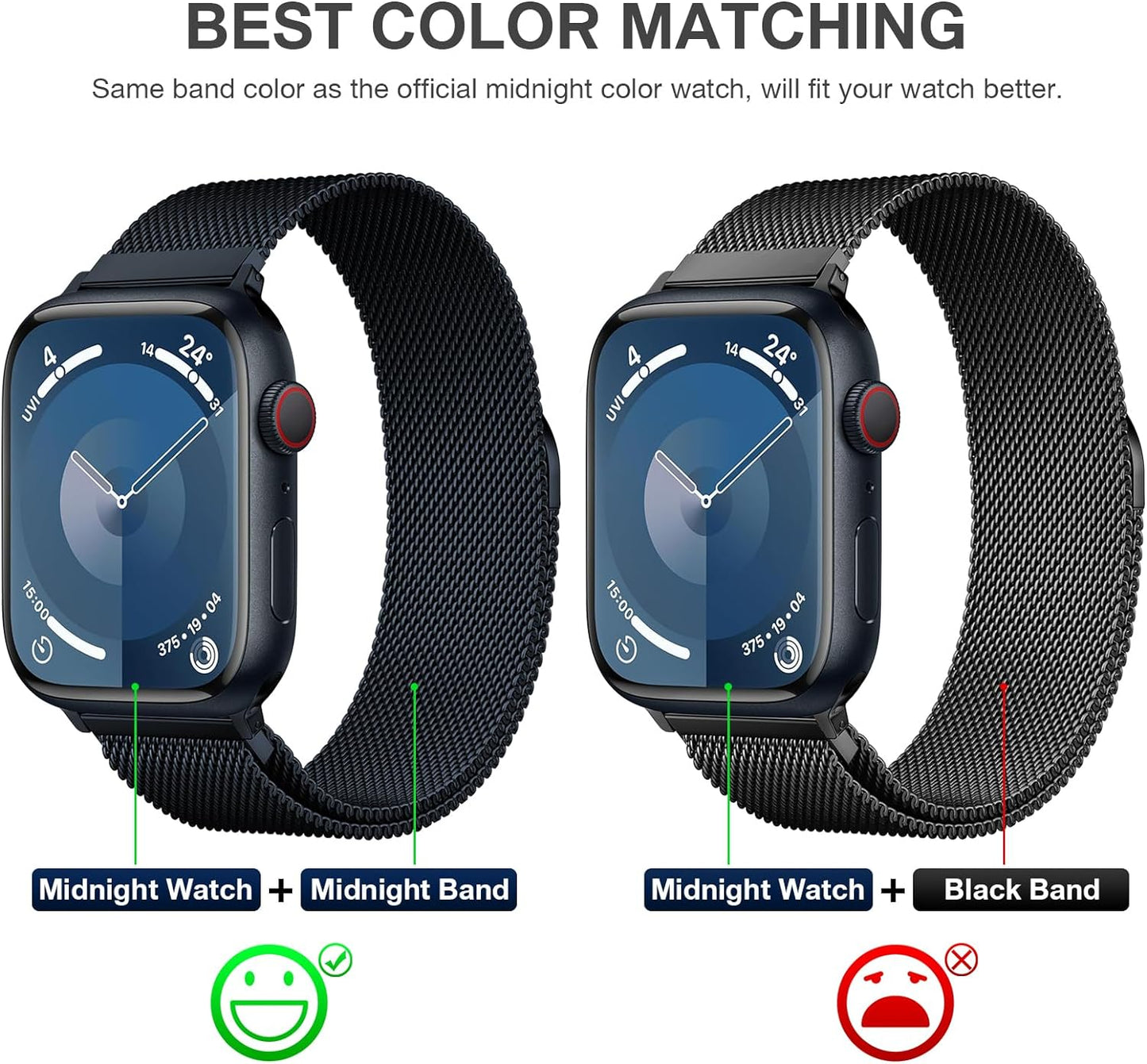 Stainless Steel Milanese Loop Compatible with Apple Watch Band 42Mm 44Mm 45Mm 49Mm 38Mm 40Mm 41Mm Men and Women, Mesh Loop Magnetic Clasp Replacement for Iwatch Bands Ultra Series 9 8 7 SE 6 5 4 3 2 1