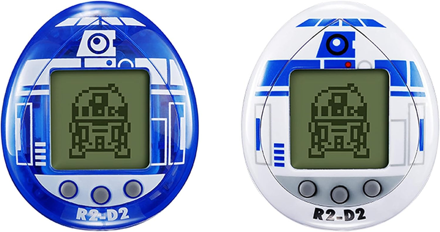 TAMAGOTCHI 88822 Star Wars R2D2 Virtual Pet Droid with Mini-Games, Animated Clips, Extra Modes and Key Chain, Multicolour BanUK