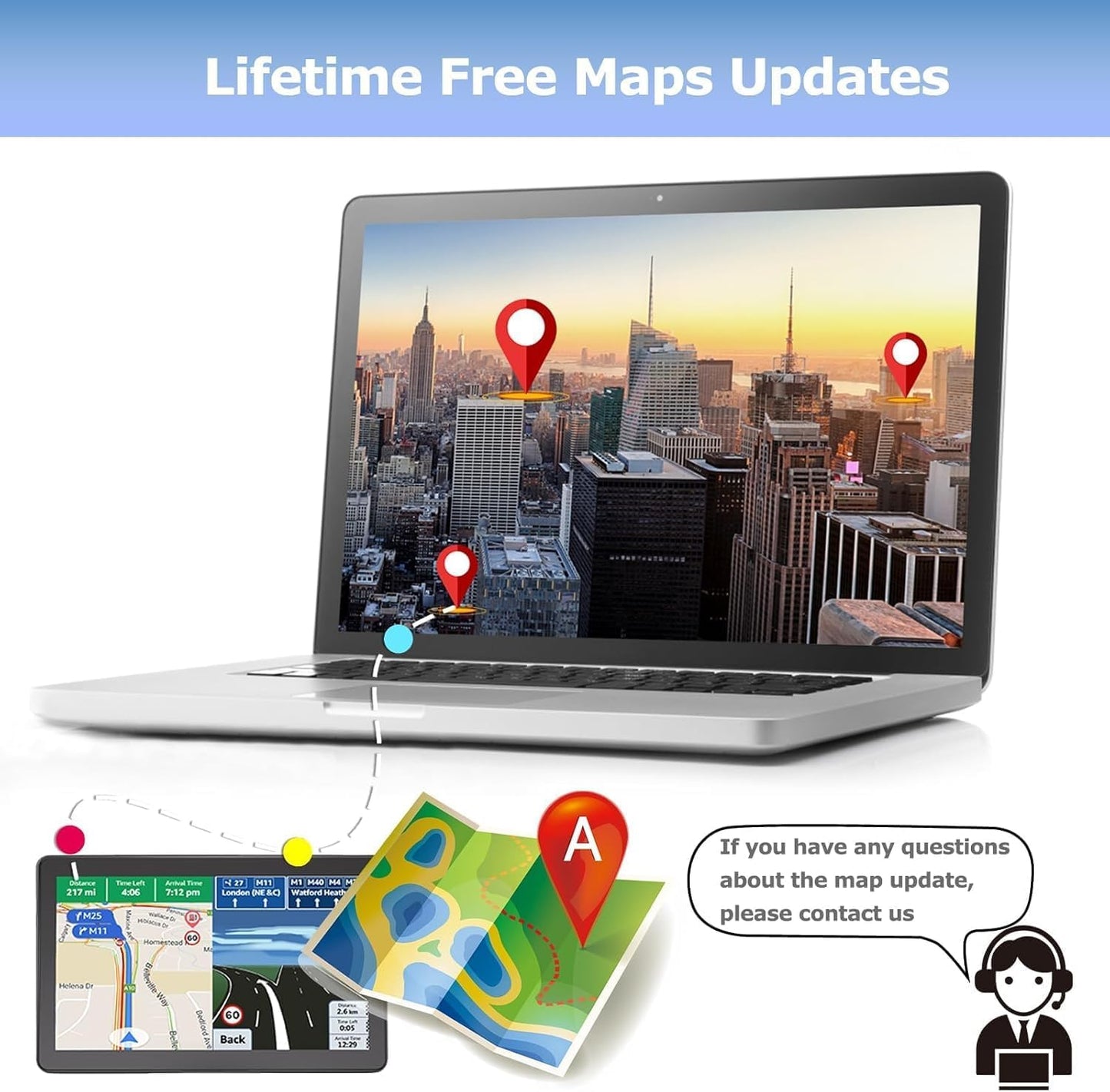 Upgrade GPS Navigation for Truck Car, Car GPS Navigation 2025 Maps, 9 Inch HD Touch Screen Vehicle GPS Navigation System,Free Lifetime Map Updates,Spoken Driver Alerts TRUCK DRIVER