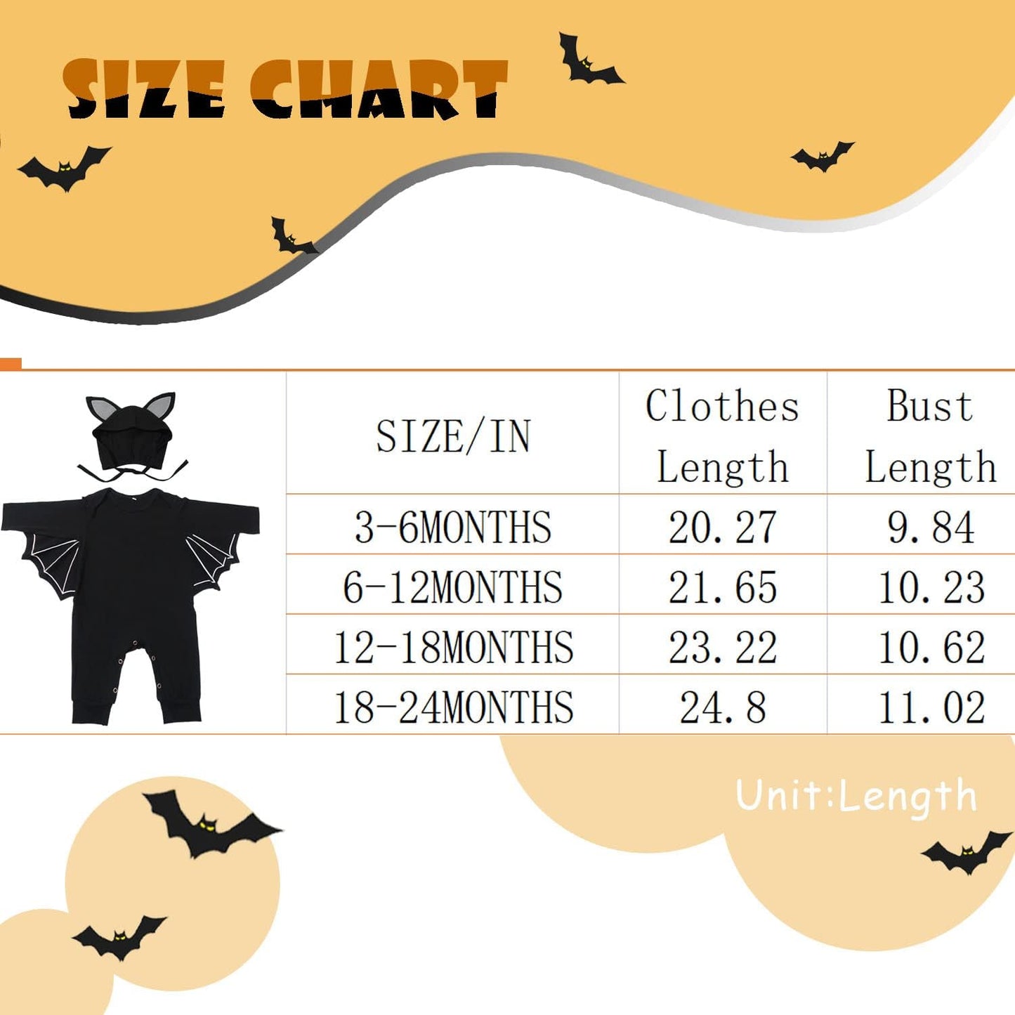 Baby Animal Costumes Unisex Toddler Onesie Halloween Dress up Romper Baby Halloween Costume Baby Bat Costume