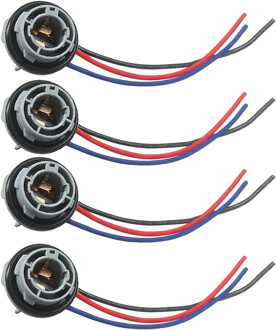 2PCS 1157 LED Bulb Socket Plug, Waterproof Turn Signal Brake Light Tail Light Socket Harness, Base Plug Connector Professional Car Accessories Fits Most Cars, Trucks, Suvs TRUCK DRIVER