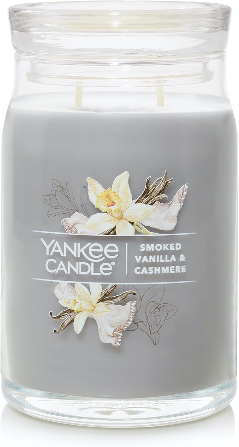 Vanilla Cupcake Scented Classic 22Oz Large Jar Single Wick Candle, over 110 Hours of Burn Time, Ideal for Creating Relaxing Ambience & Holiday Gifting