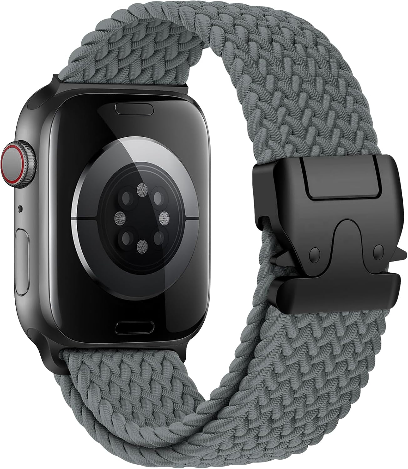 Braided Solo Loop for Apple Watch Ultra/2 Bands 49Mm 46Mm 45Mm 44Mm 42Mm Men/Women,Parachute Buckle Stretchy Elastic Nylon Sport Strap Wristband for Iwatch Bands Series 10 9 8 7 6 5 4 3 SE/2