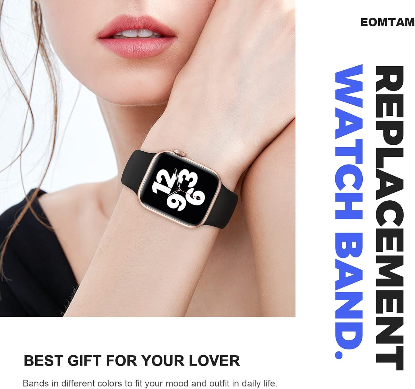 5 Pack Silicone Sport Straps Compatible for Apple Watch Band 38Mm 40Mm 41Mm 42Mm 44Mm 45Mm 49Mm for Women Men,Soft Waterproof Wristbands for Iwatch Series 9 Ultra 8 SE 7 6 5 4 3