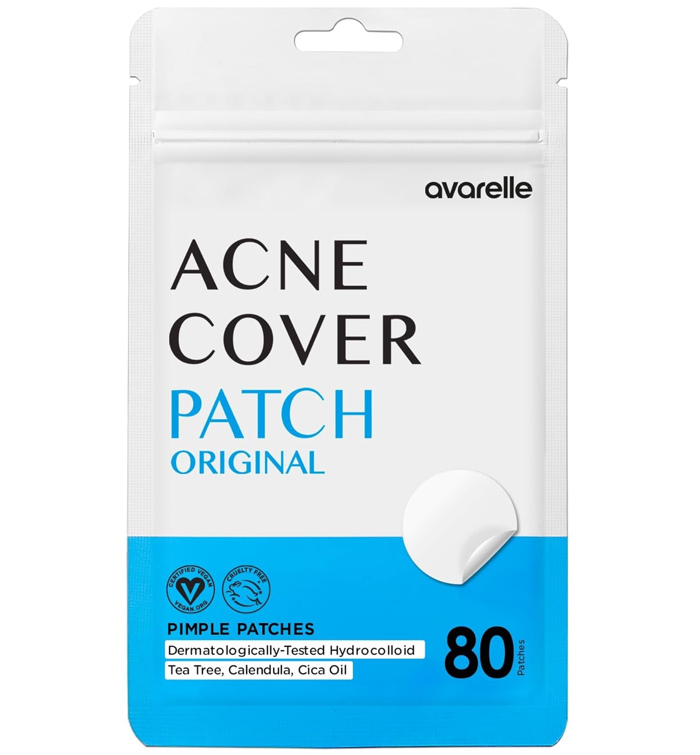 Acne Cover Patches, FSA HSA Eligible Hydrocolloid Pimple Patches for Face with Tea Tree Oil, Korean Skincare Zit Patches for Face | FSA HSA Store Eligible Items | Vegan, Cruelty-Free