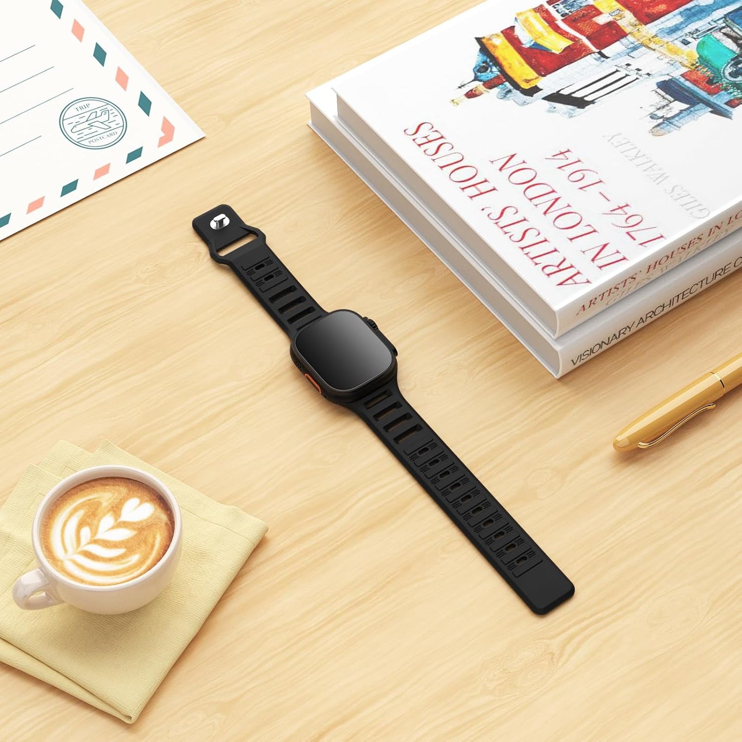 Sport Bands Compatible with Apple Watch 38Mm 40Mm 41Mm 42Mm 44Mm 45Mm 49Mm, Soft Silicone Replacement Waterproof Strap Wristband for Iwatch Series Ultra/Ultra 2 9/8/7/6/5/4/3/2/1 SE Women Men