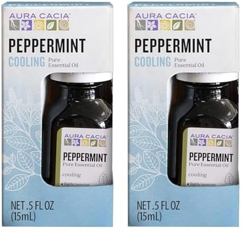 100% Pure Peppermint Essential Oil, 100% Pure Therapeutic Grade, 15 Ml in Box, Mentha Piperita TLBH