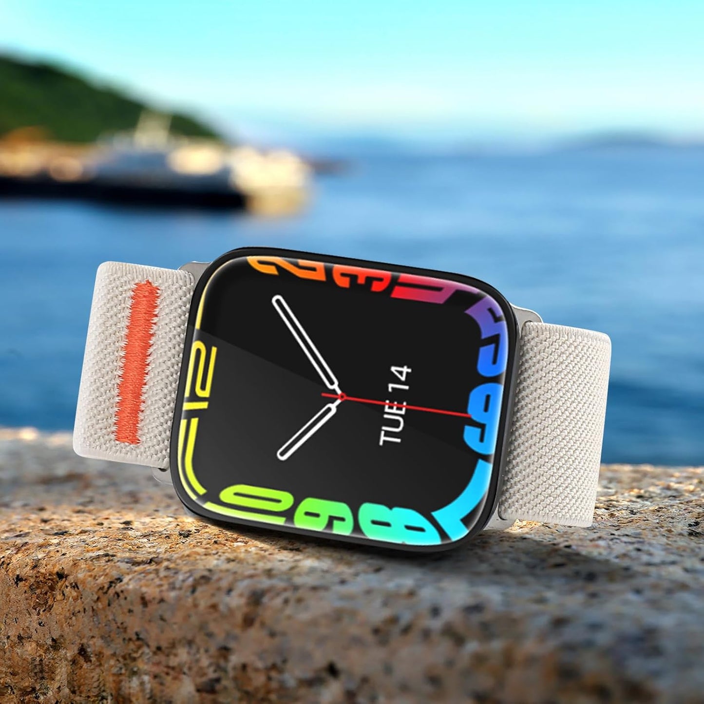 Nylon Watch Bands Compatible with Apple Watch 49Mm 45Mm 44Mm 42Mm for Men&Women Elastic Sport Strap for Iwatch 41Mm 40Mm 38Mm,Ultra 2/Ultra Series 9/8/7/6/5/4/3/2/1/SE