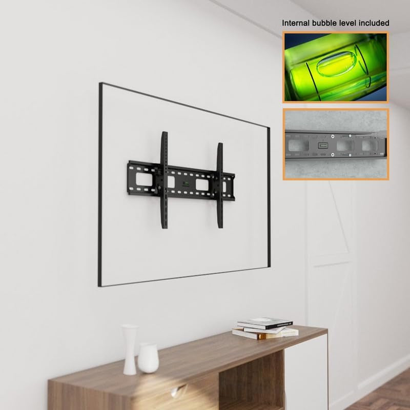 Ultra Slim Flat TV Wall Mount Bracket for TCL 43" S Class 1080P FHD LED Smart TV with ROKU TV - 43S350R - Low 1.4" Profile Design, Heavy Duty Steel, Flush to Wall, Simple Install