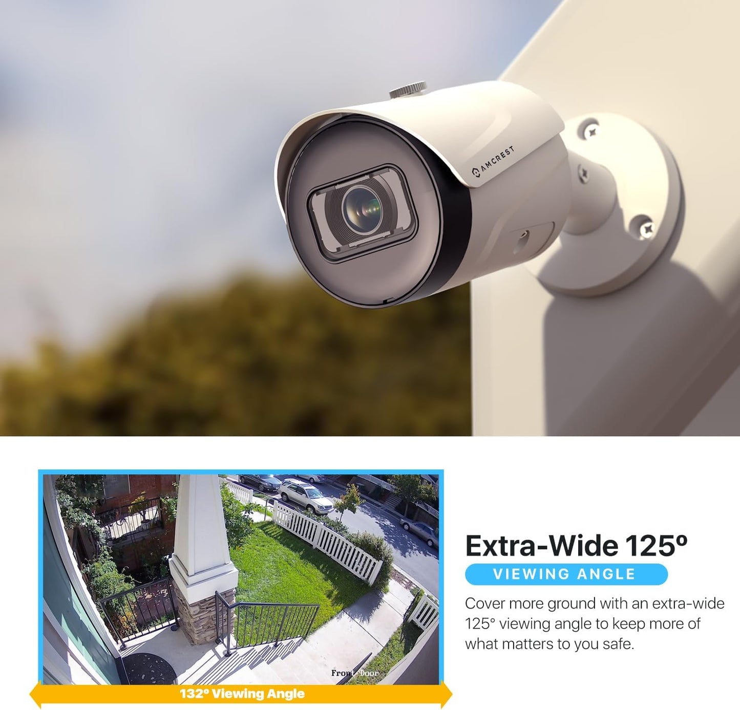 4K (8MP) IP POE Camera, Ultrahd Outdoor Bullet, 3840X2160, 98Ft Nightvision, 125° FOV, IP67, Microsd (256GB), Human & Vehicle Detection, Tripwire & Intrusion, (IP8M-2496EW-AI-V3) TRUCK DRIVER