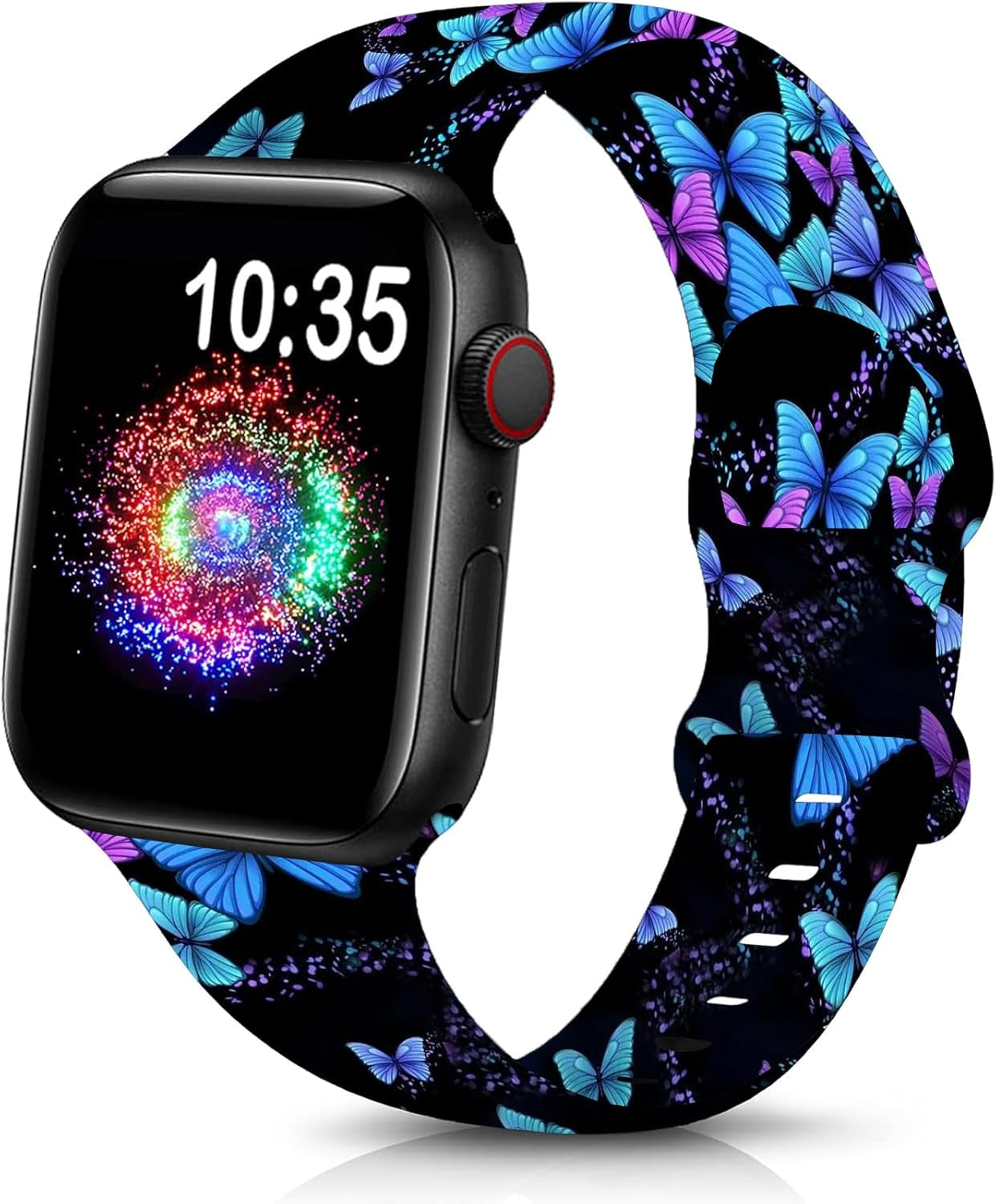 Cute Sport Wristband Compatible with Apple Watch Band 40Mm 44Mm 46Mm 41Mm 45Mm 38Mm 42Mm 49Mm,Soft Silicone Replacement Strap for Iwatch Series 10 9 Ultra SE 8 7 6 5 4 3 2 1 for Women Men