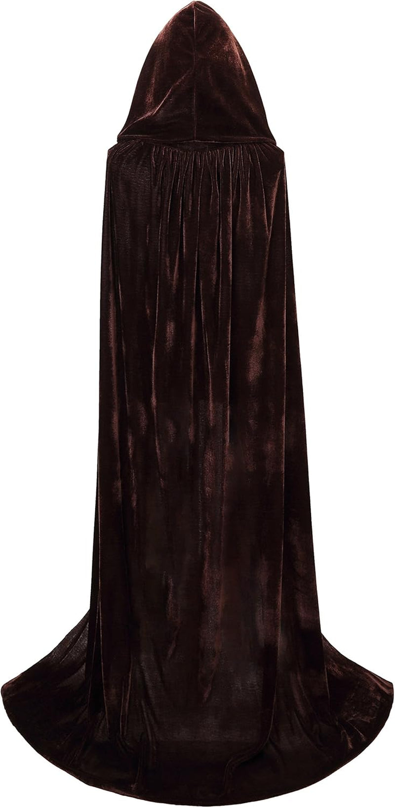 Unisex Adults Hooded Cloak Velvet Cape for Halloween Cosplay Costumes