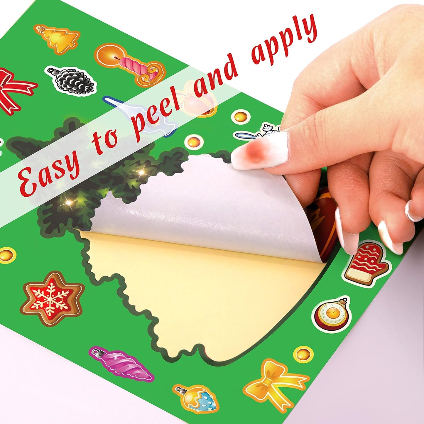60Sheets Christmas Stickers Crafts for Kids - Make-A- Elf/Nutcracker/Gnomes/Gingerbread House/Santa/Snowman/Xmas Tree, Stocking Stuffers Goodie Bag Gifts Party Favors Supplies (Small Size)