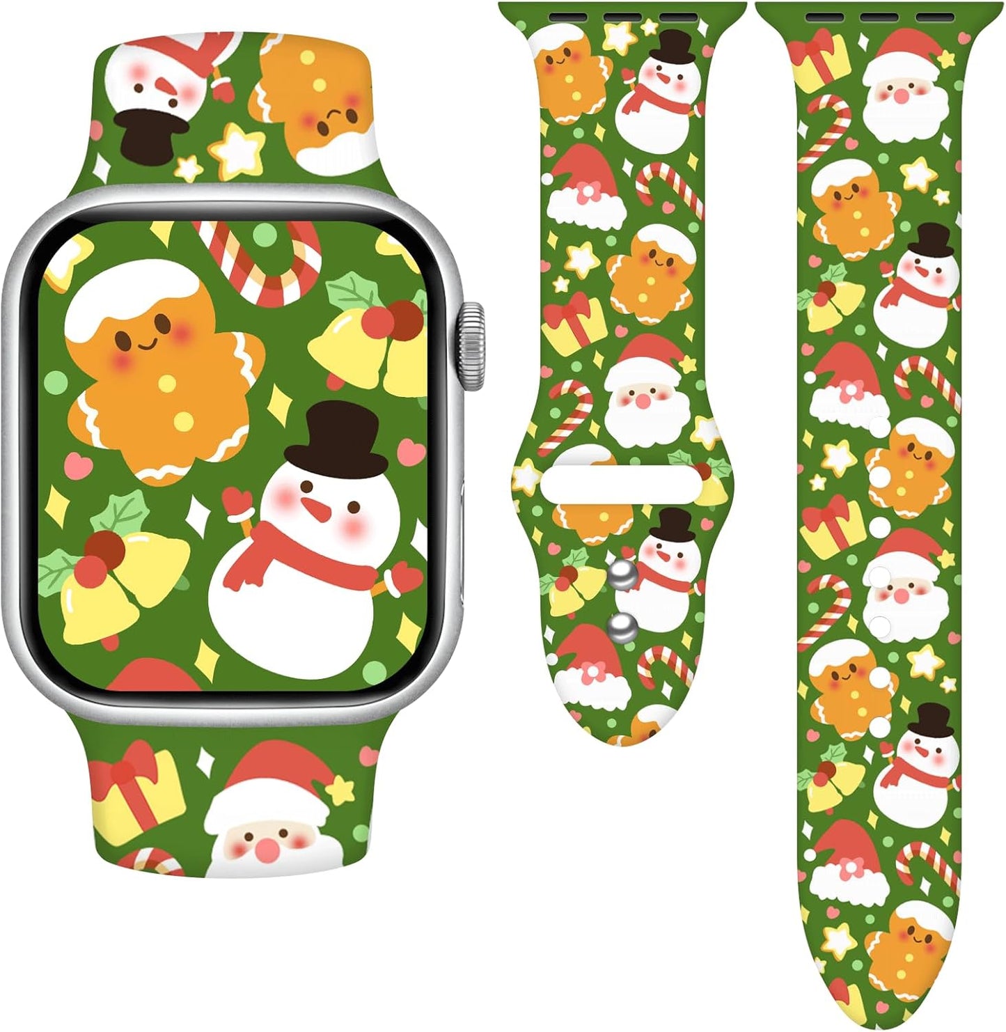 Holidays Watch Band Compatible with Apple Watch Series 10 9 8 7 6 5 4 3 Ultra SE for Women Men, Strap Replacement for Iwatch 38Mm 40Mm 41Mm 42Mm 44Mm 45Mm 46Mm 49Mm