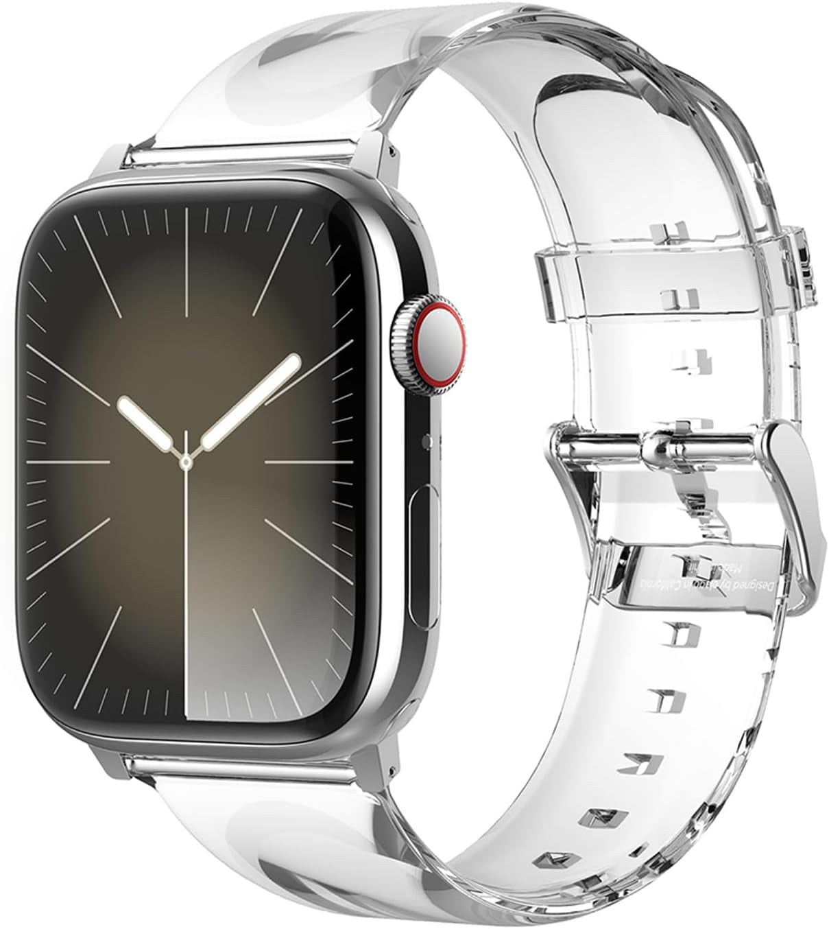 Clear Band Compatible with Apple Watch Band Ultra2/Ultra/Se/10/9/8/7/6/5/4/3/2/1 Compatible with Iwatch 38Mm 40Mm 42Mm 44Mm 45Mm 46Mm 49Mm – Transparent Protective Band, Watch Strap Connector Included