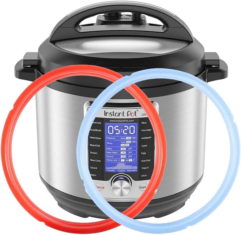 Silicone Sealing Ring 6Qt for Instant Pot Sealing Ring for 6 5Qt Insta Pot, Sweet and Savory, Food-Grade Silicone Fits IP-DUO60, IP-LUX60, IP-DUO50, IP-LUX50, Smart-60, IP-CSG60 and IP-CSG50-2 Pack