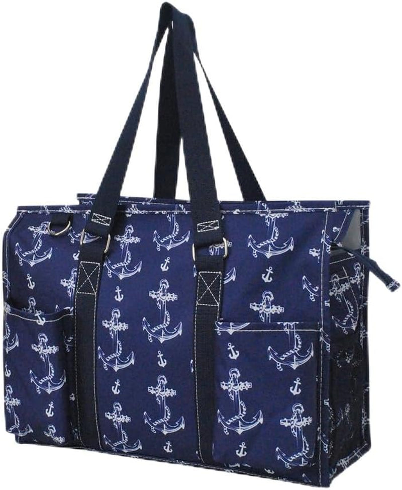 Utility Water Resistant Tote Bag, Top Zipper Closure, Perfect Gifts for Working Women, Nurses, Gym Bag