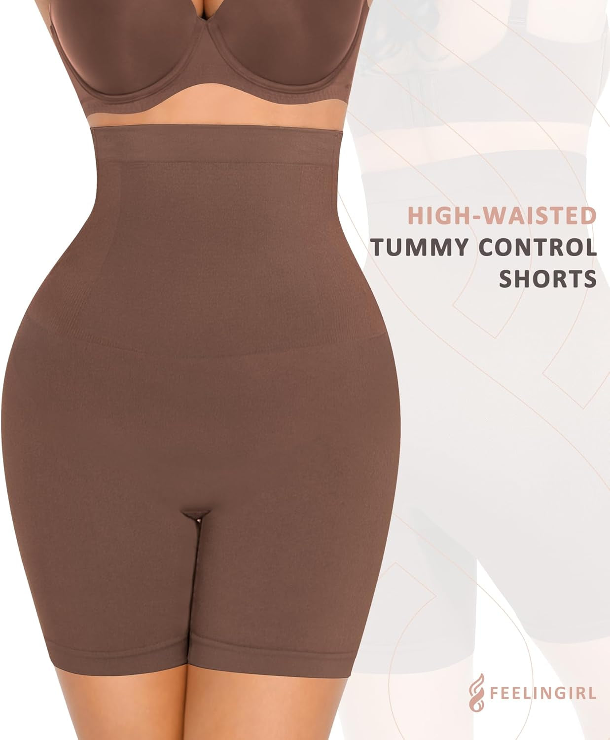 Tummy Control Shapewear Shorts Body Shaper for Women High-Waisted Thigh Slimming