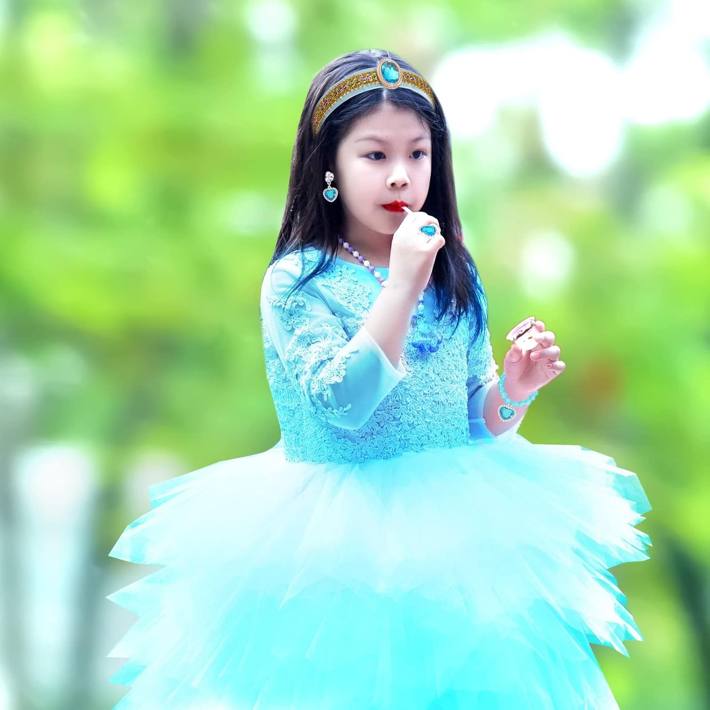 Princess Costume Headband Girls Dress up Headband for Halloween Cosplay Party Dress up Accessories