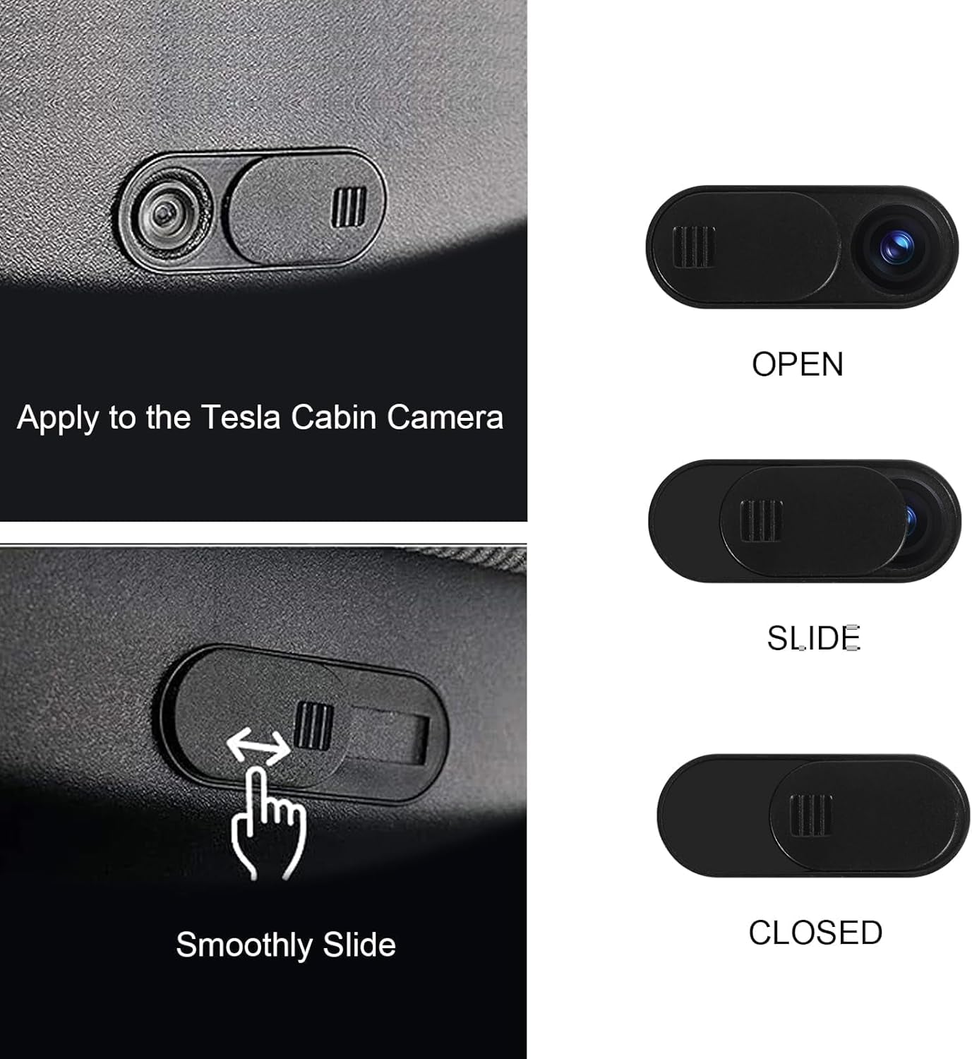5Pcs Tesla Model Y Accessories 2024 - Center Console Organizer Tray, Silicon Cup Holder Insert, Rear Trunk Hook, Camera Cover, for Tesla Model 3 2021-2023, Tesla Model Y 2019-2023