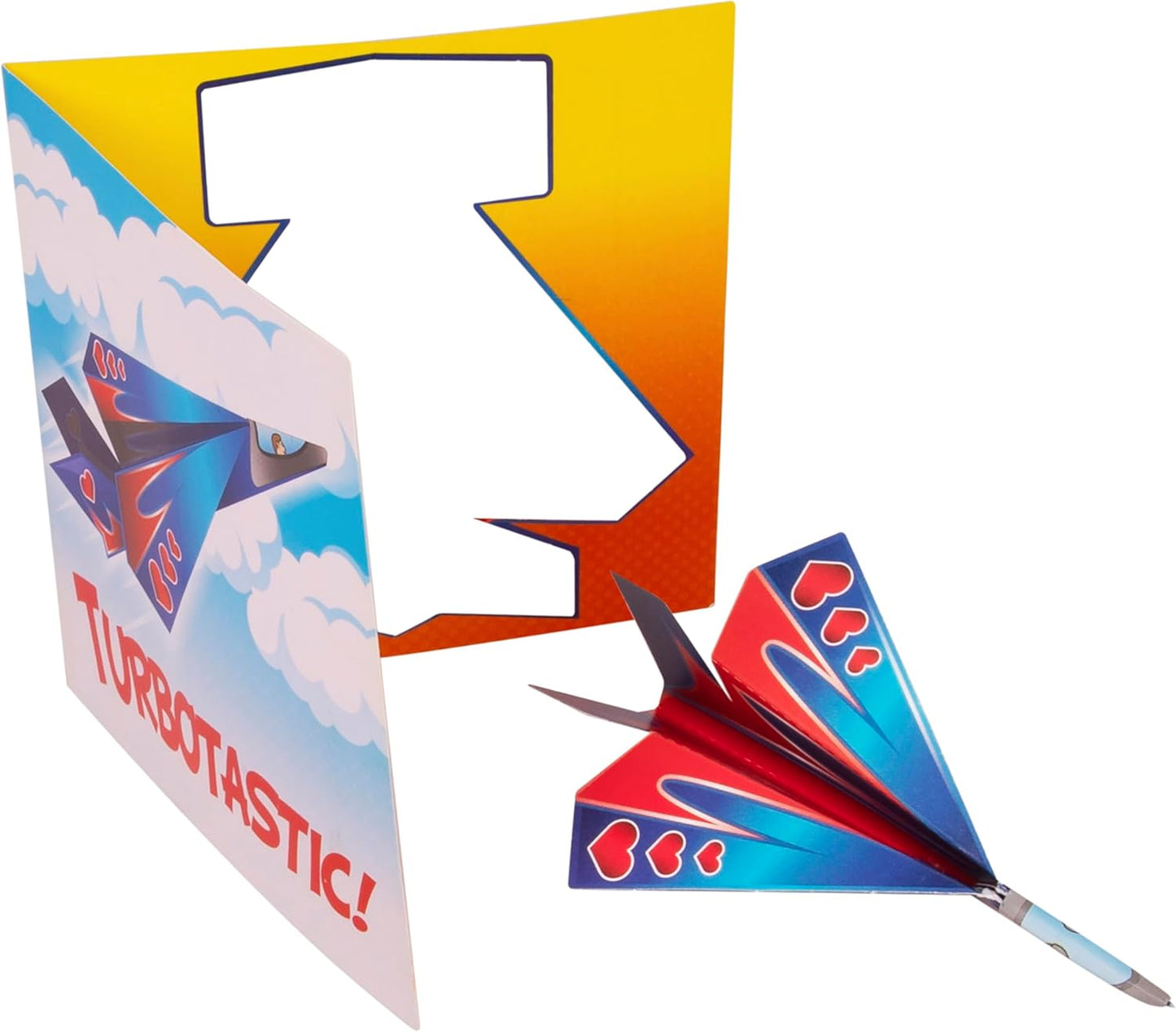28-Pack Flying Paper Airplanes Valentines Cards for Kids Classroom with Envelopes I Valentines Day Cards for Kids School | Party Favor Bulk Toys, Classroom Toy | Origami Paper Airplane Kit