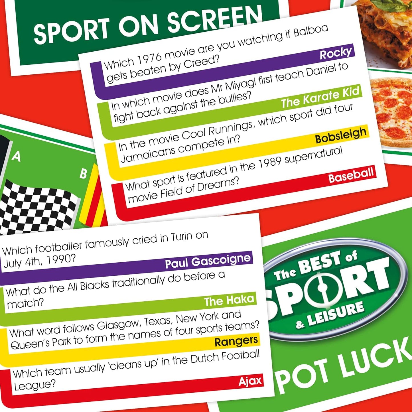 LOGO Best of Sport and Leisure Board Game, Board Game for Sports Fans, Family Games for Adults and the Whole Family, Suitable from 12 Years+, Multicoloured, T73294 UKUK