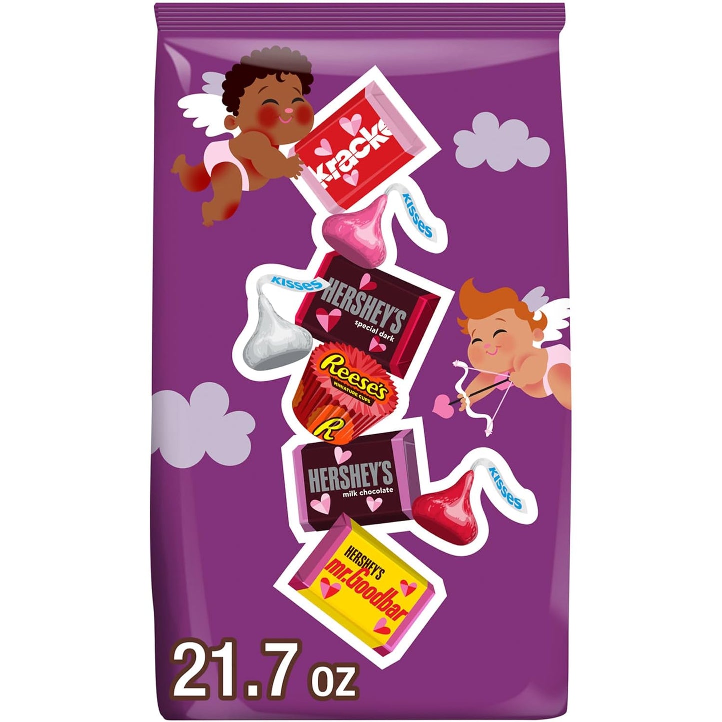 , KIT KAT and REESE'S Assorted Milk Chocolate Snack Size, Valentine'S Candy Bag, Perfect Valentines Day Gift for Him, Her, or Kids, Football Party Snacks, 12.47 Oz (25 Pieces)