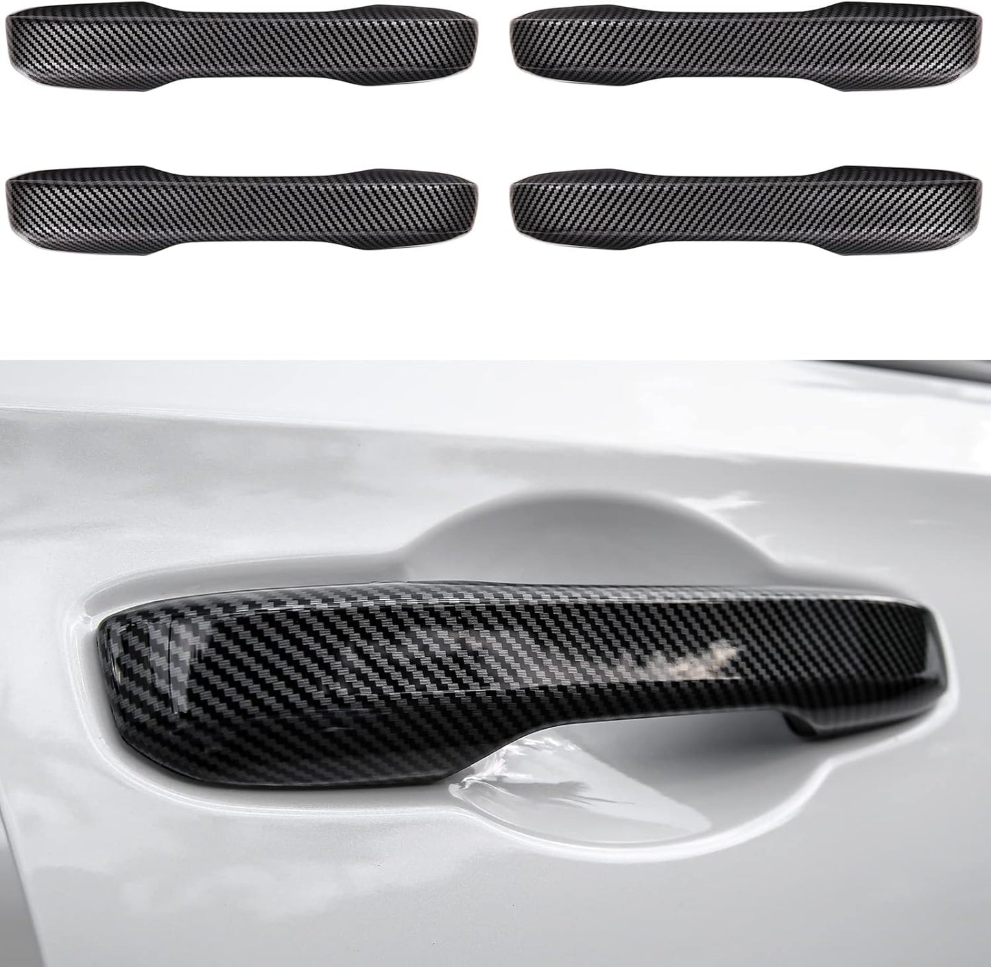 Compatible with Honda Civic 2022 2023 2024 2025 for Accord CR-V HR-V 2023 2024 2025 Accessories Car Exterior Door Handle Cover Trims -Glossy Black