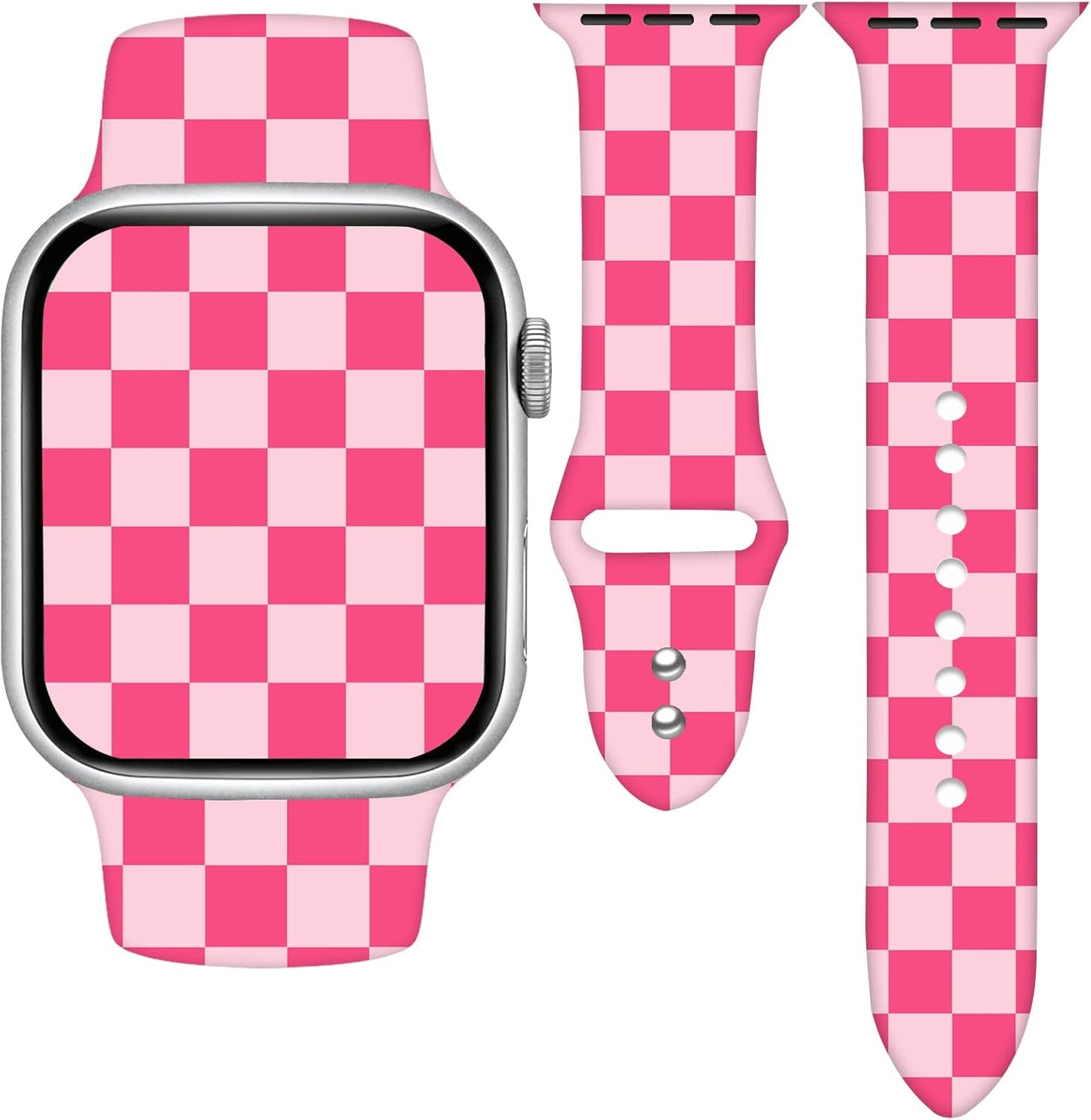 Holidays Sport Watch Band Compatible with Apple Watch 38Mm 40Mm 41Mm for Women Men,Soft Silicone Replacement Wristband for Iwatch Series Ultra 10 9 8 7 6 5 4 3 2 1 SE