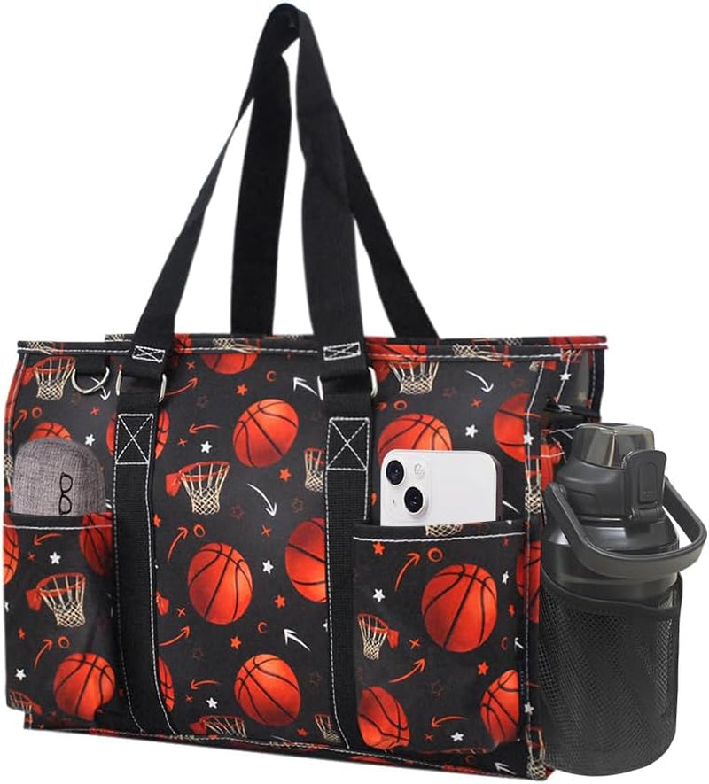 Utility Water Resistant Tote Bag, Top Zipper Closure, Perfect Gifts for Working Women, Nurses, Gym Bag