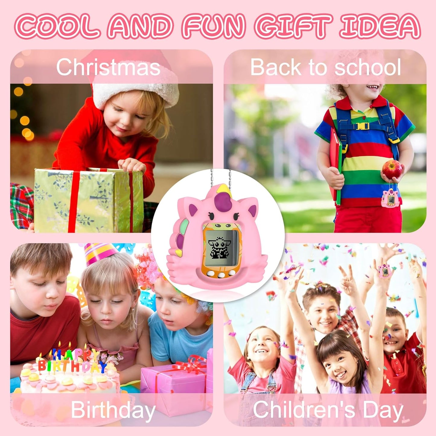 Compatible with Tamagotchi Nano Silicone Case, Cute Unicorn Pattern Protective Cover Case Suitable for Tamagotchi Nano Accessories for Kids ZOUSA