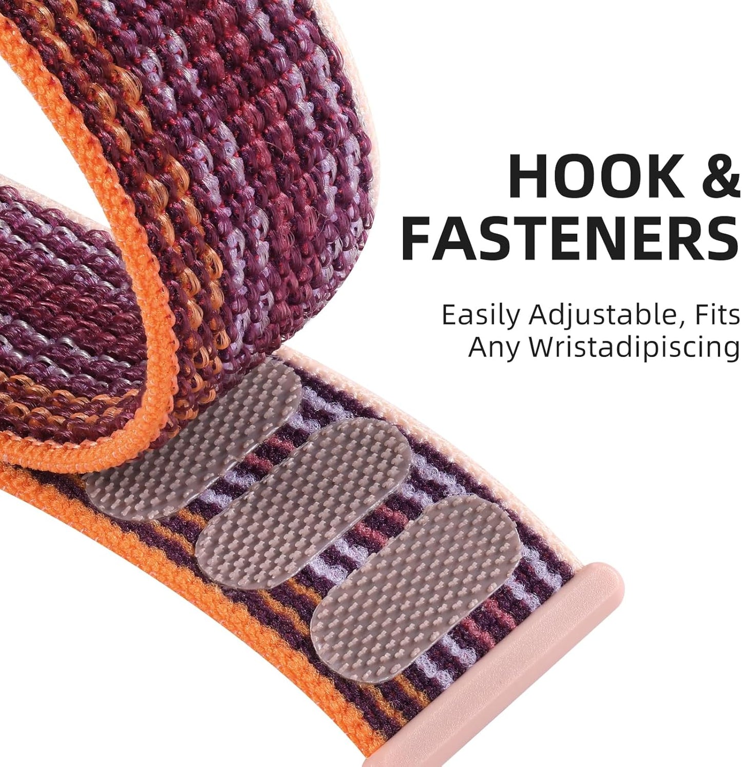 Sport Nylon Loop Strap Compatible with Apple Watch Bands