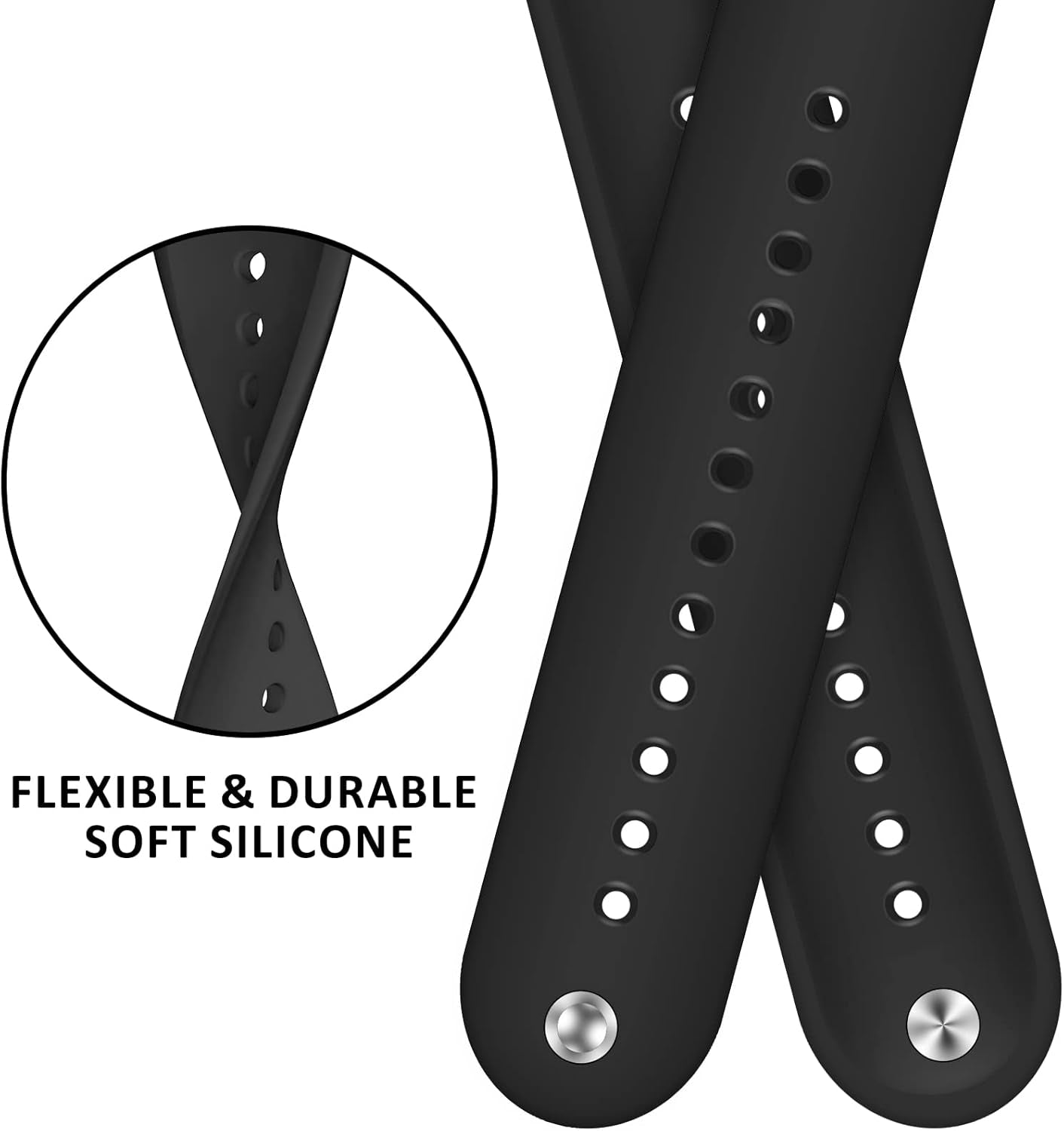 Sport Bands for Apple Watch Band 40Mm 44Mm 45Mm 49Mm 41Mm 38Mm 42Mm Women/Men,Soft Silicone Strap for Apple Watch Series 9,Ultra 2,8,Ultra,Se,7 6 5 4 3,Correa Iwatch Bands Wristband