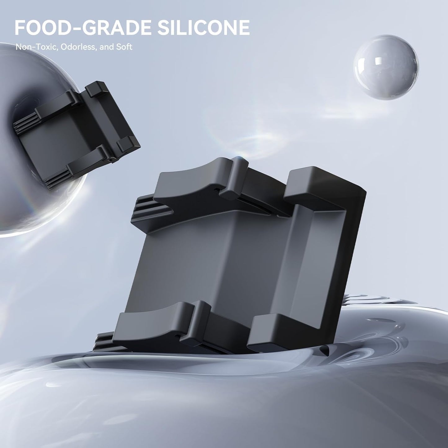 Silicone Phone Mount Holder for Tesla 2017-2023 Model 3 and 2020-2024 Model Y Dashboard Windshield Air Vent Hands Free Cell Phone Mount for Iphone Android Smartphone(Not Fit 2024 Model 3)