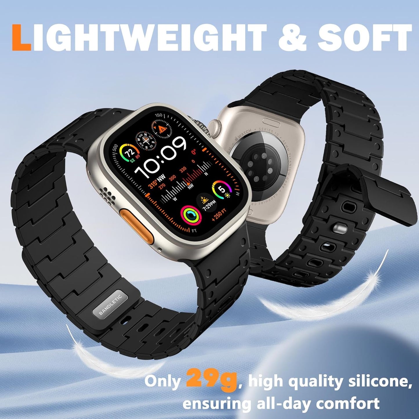 R-Nylon Fidlock Magnetic Buckle Band and Magnetic Watchband for Apple Watch Ultra Band