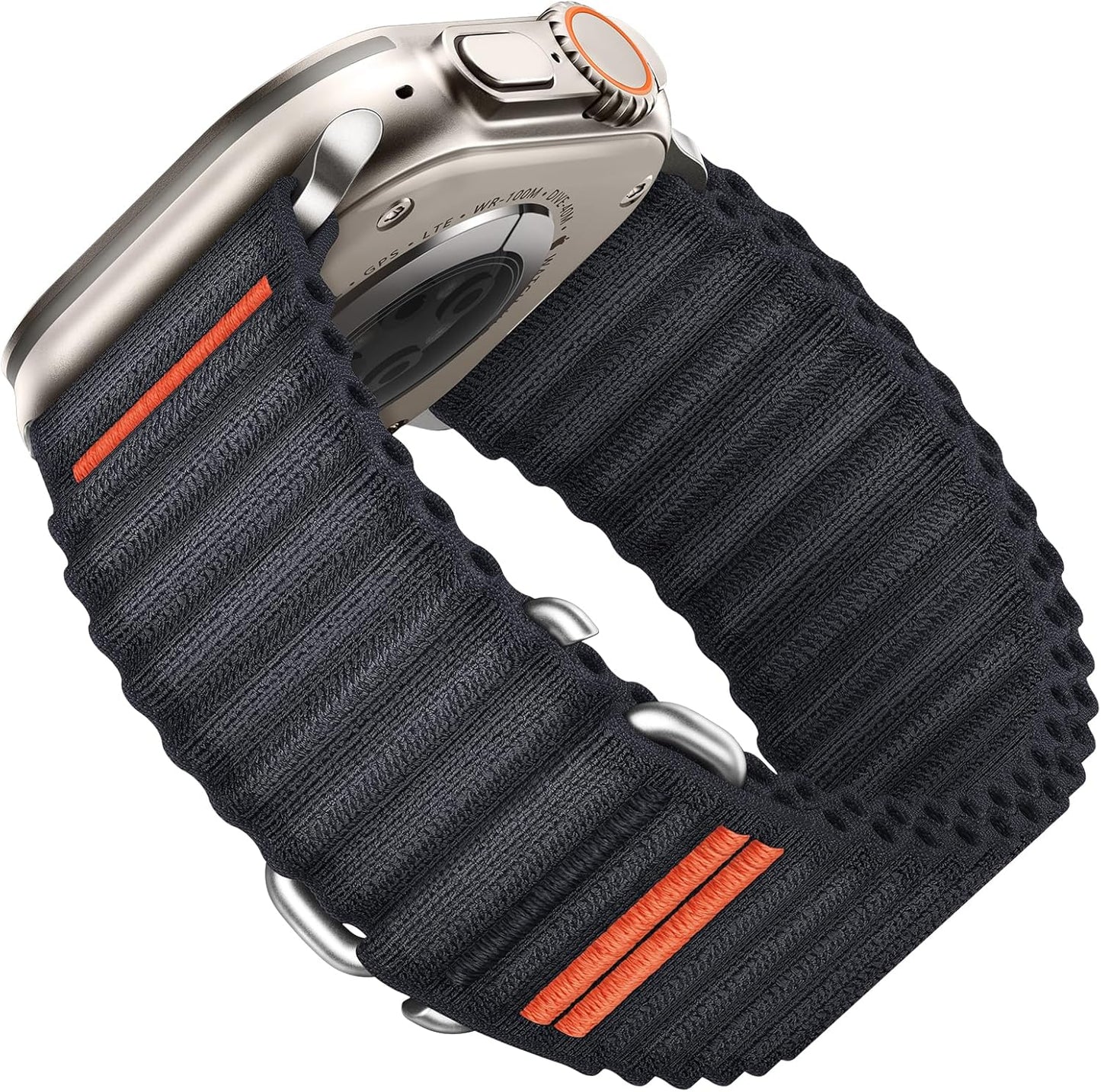 Sport Bands Compatible for Apple Watch Ultra Band 49Mm 46Mm 45Mm 44Mm 42Mm Men Women, Stretchy Nylon Loop Adjustable Strap with S-Hook for Iwatch Ultra SE Series 10 9 8 7 6 5 4 3