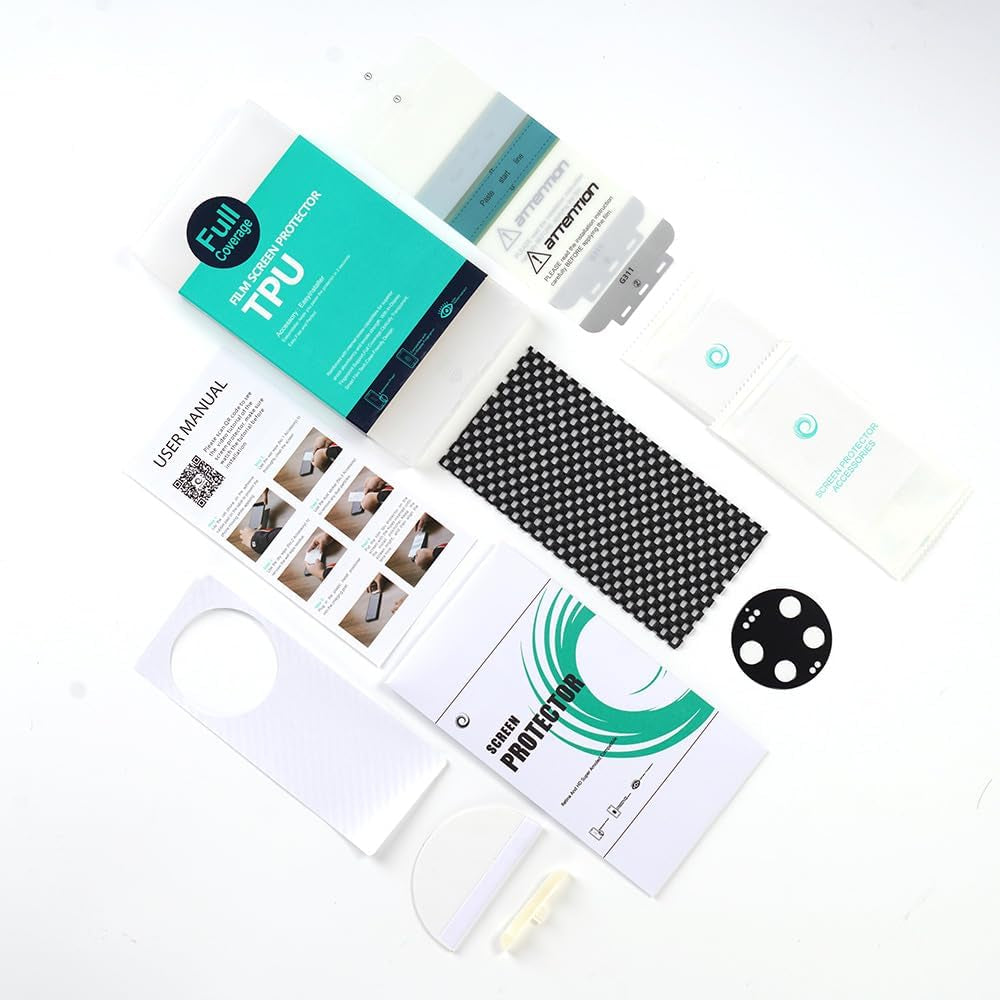 Screen Protector for Xiaomi 13 Ultra 5G(6.73") 2 Pack+1 Pack Camera Len Protector+1 Back Film,Flexible TPU Film,Hd Clear,Case Friendly,Bubble Free,Easy Install,Fingerprint Compatible