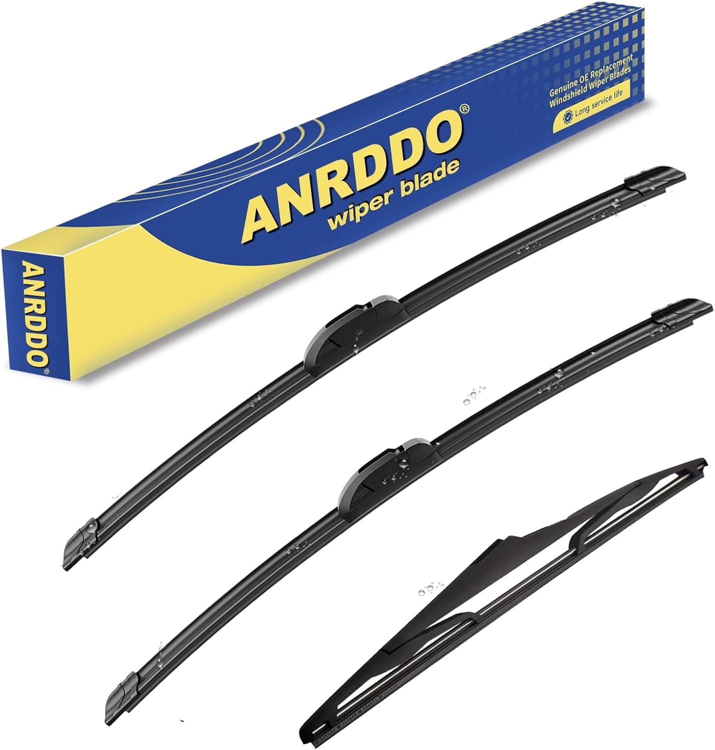 3 Wipers Factory Replacement for Toyota Rav4 2013-2018 Original Equipment Windshield Wiper Blades Set 26"+16"+10" (Set of 3)