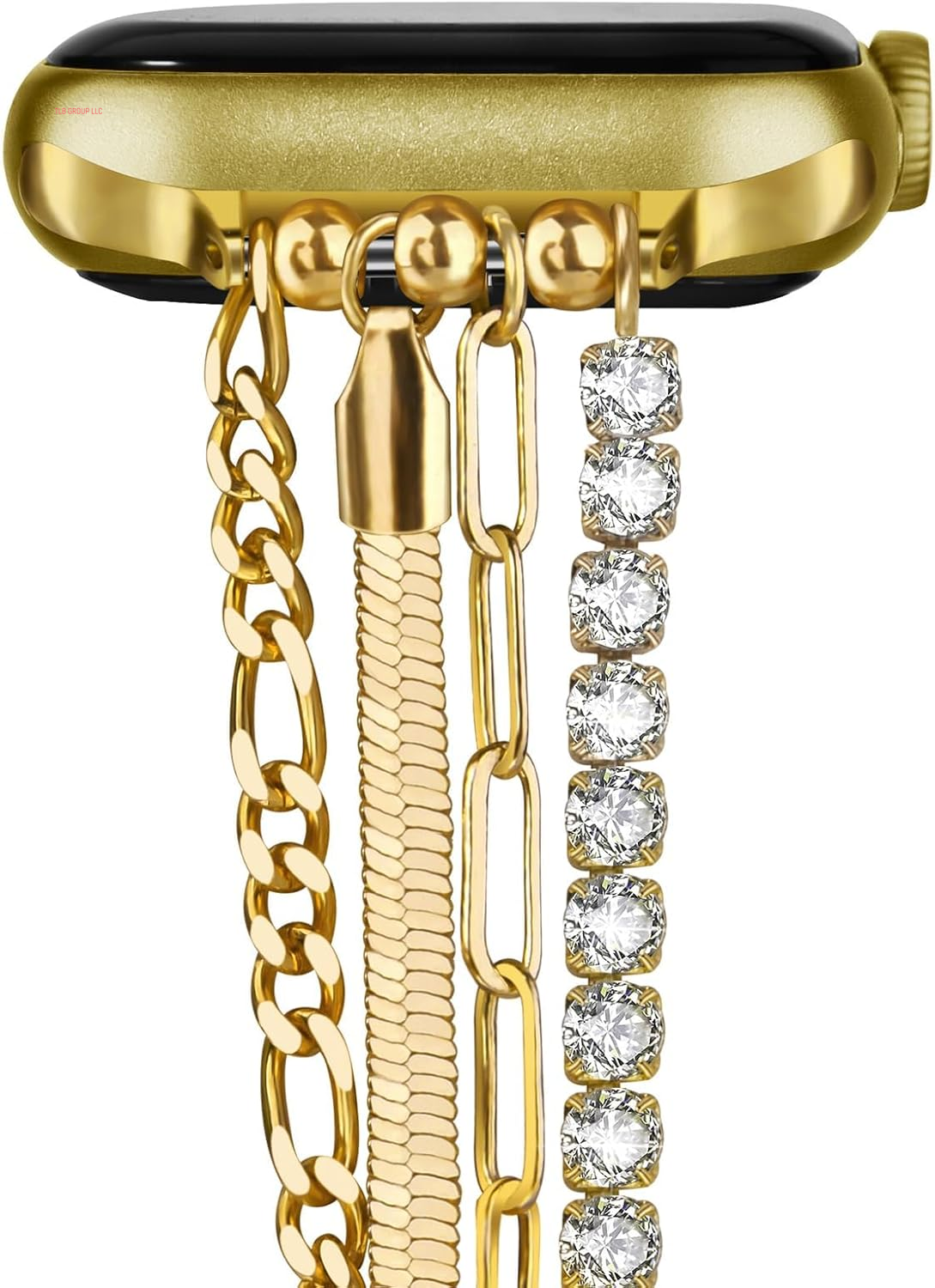 Chain Bracelet Compatible for Apple Watch Band, Women Fashion Slim Jewelry Dressy Iwatch Bands 38Mm 40Mm 41Mm 42Mm 44Mm 45Mm 46Mm 49Mm Series 10 9 8 7 SE 6 5 4 3 Series 2 1