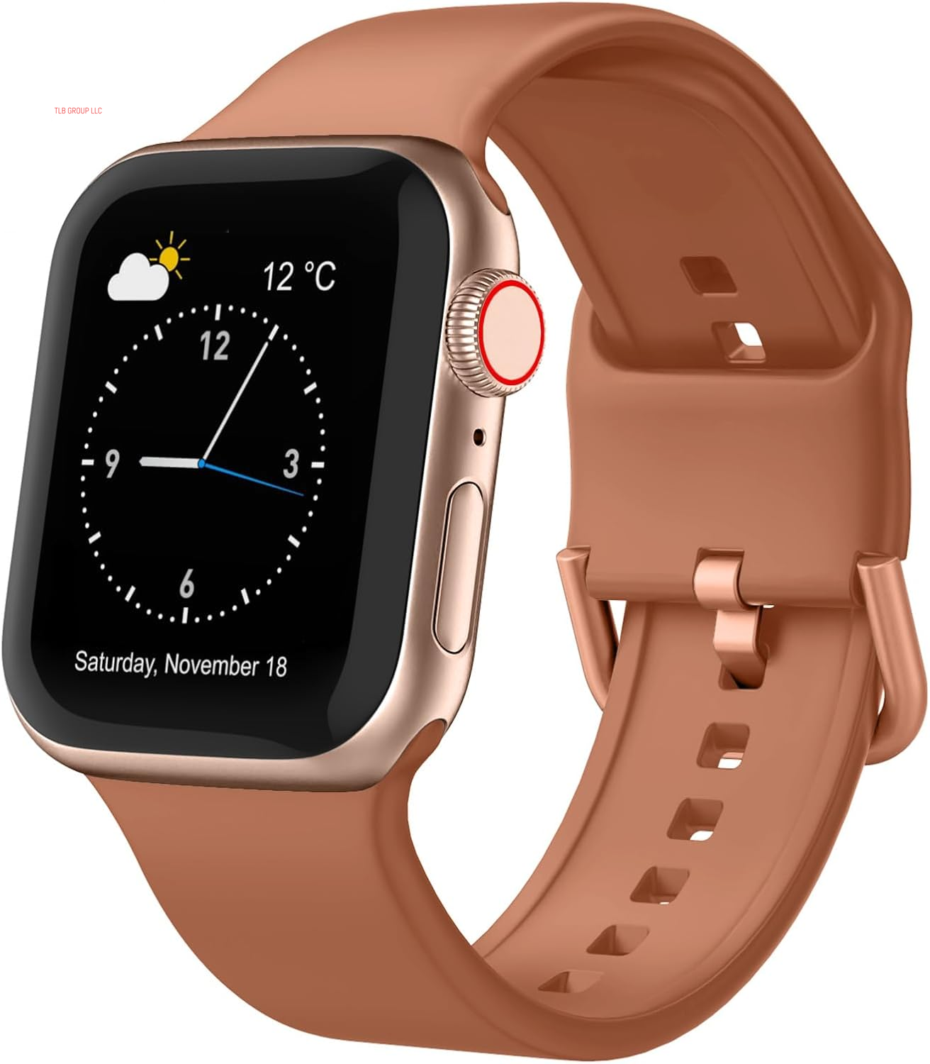 Sport Band Compatible with Apple Watch Bands 49Mm 46Mm 45Mm 44Mm 42Mm 41Mm 40Mm 38Mm, Soft Silicone Wristband Strap with Classic Clasp for Iwatch Series 10 9 Ultra SE 8 7 6 5 4 3 2 1 for Women Men