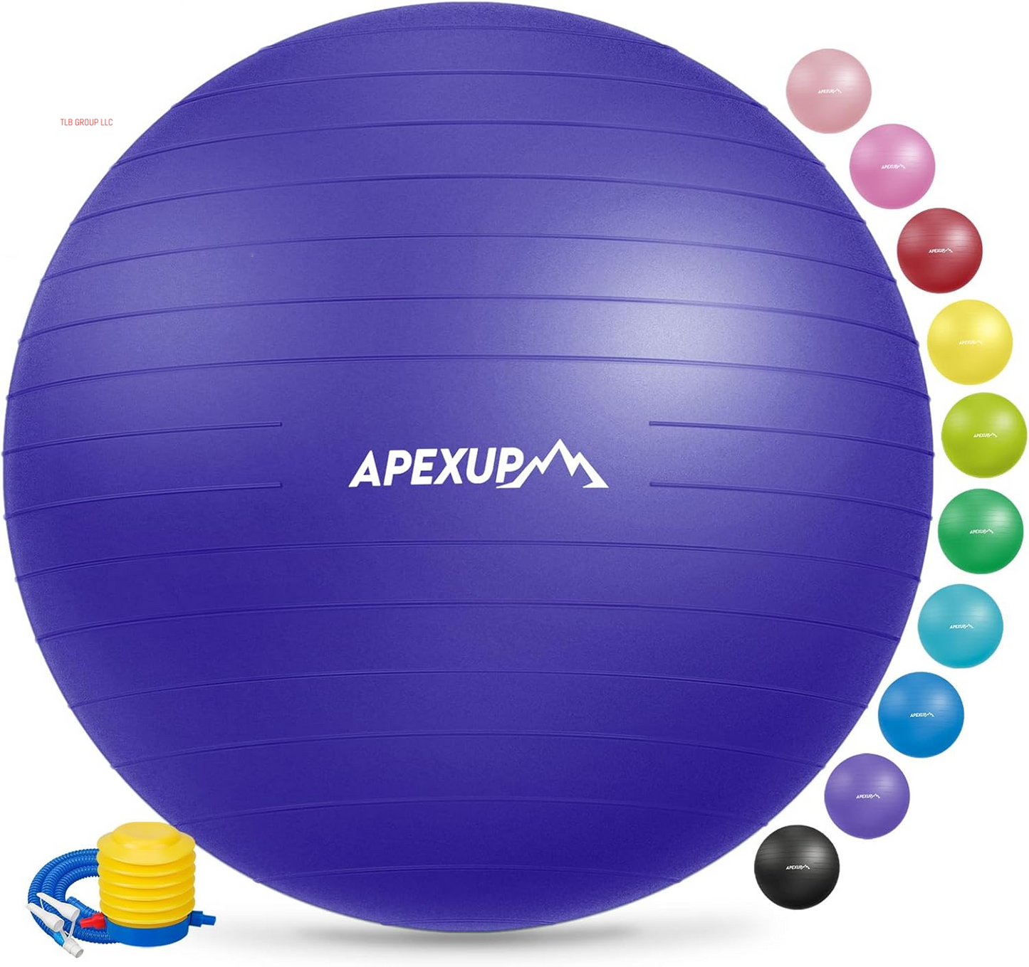 Yoga & Pilates Ball - anti Slip Heavy Duty Gym Ball for Fitness, Balance & Core Workout