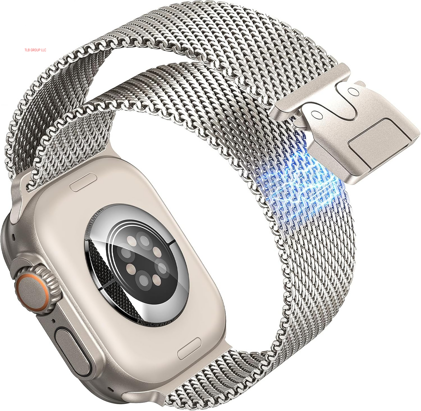 Milanese Magnetic Band Compatible with Apple Watch Band Ultra 2 Ultra for Men Women 49Mm 46Mm 45Mm 44Mm 42Mm, Stainless Steel Milanese Mesh Loop Strap for Iwatch SE Series 10 9 8 7 6 5 4 3 2 1