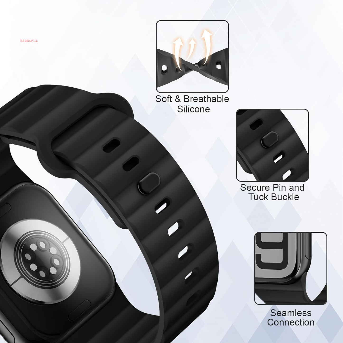 6 Pack Sport Bands for Apple Watch Ultra/2 Band 49Mm 46Mm 45Mm 44Mm 42Mm 41Mm 40Mm 38Mm Iwatch Bands for Men Women,Waterproof Soft Silicone Strap Wristband for Apple Watch Series 10 9 8 7 6 5 4 3 SE 2