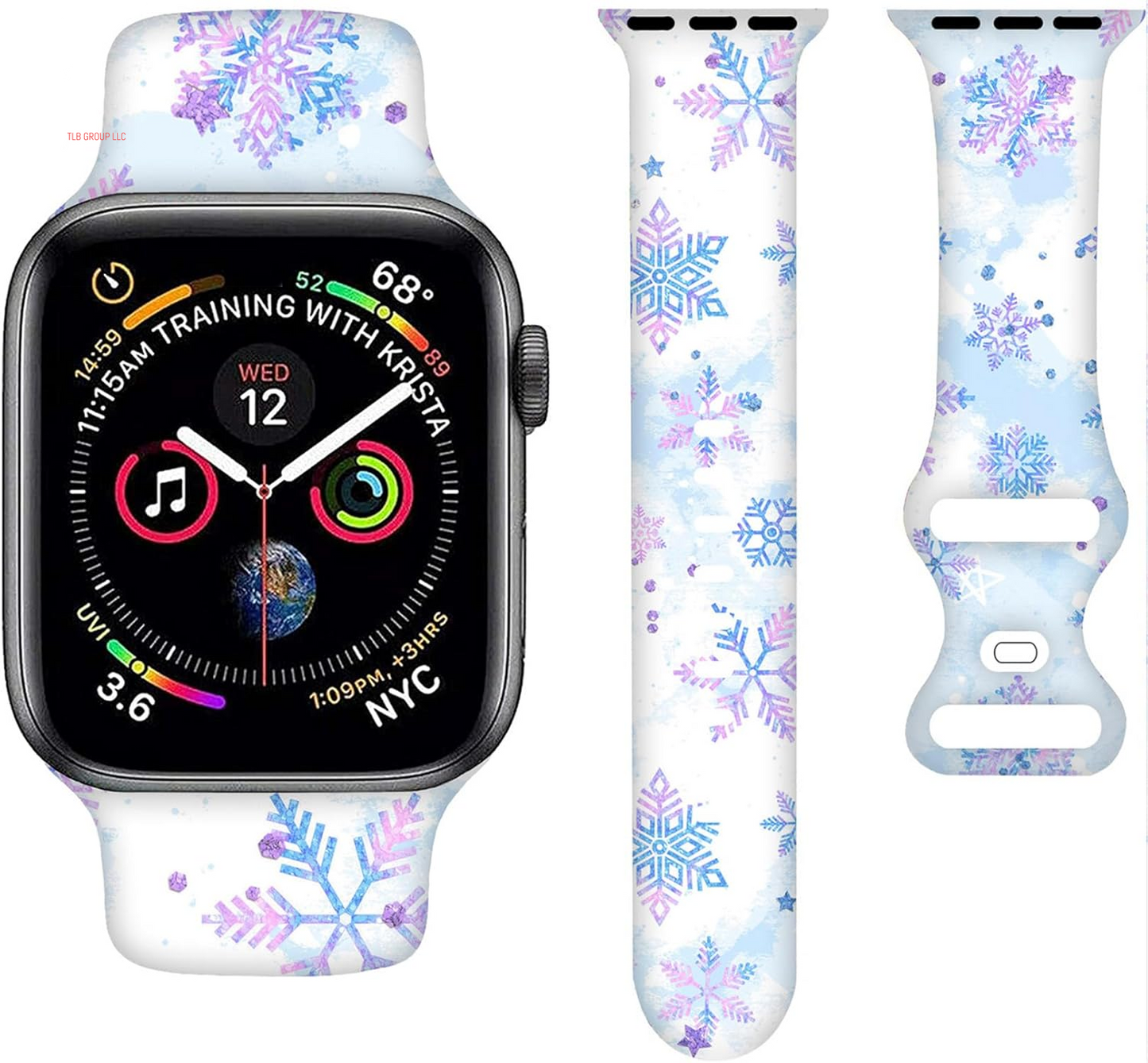 Sport Bands Compatible with Apple Watch Band 38MM 40MM 41MM 42MM 44MM 45MM 49MM, Silicone Strap Compatible with Iwatch Bands Ultra Series SE 9 8 7 6 5 4 3 2 1 for Women Men