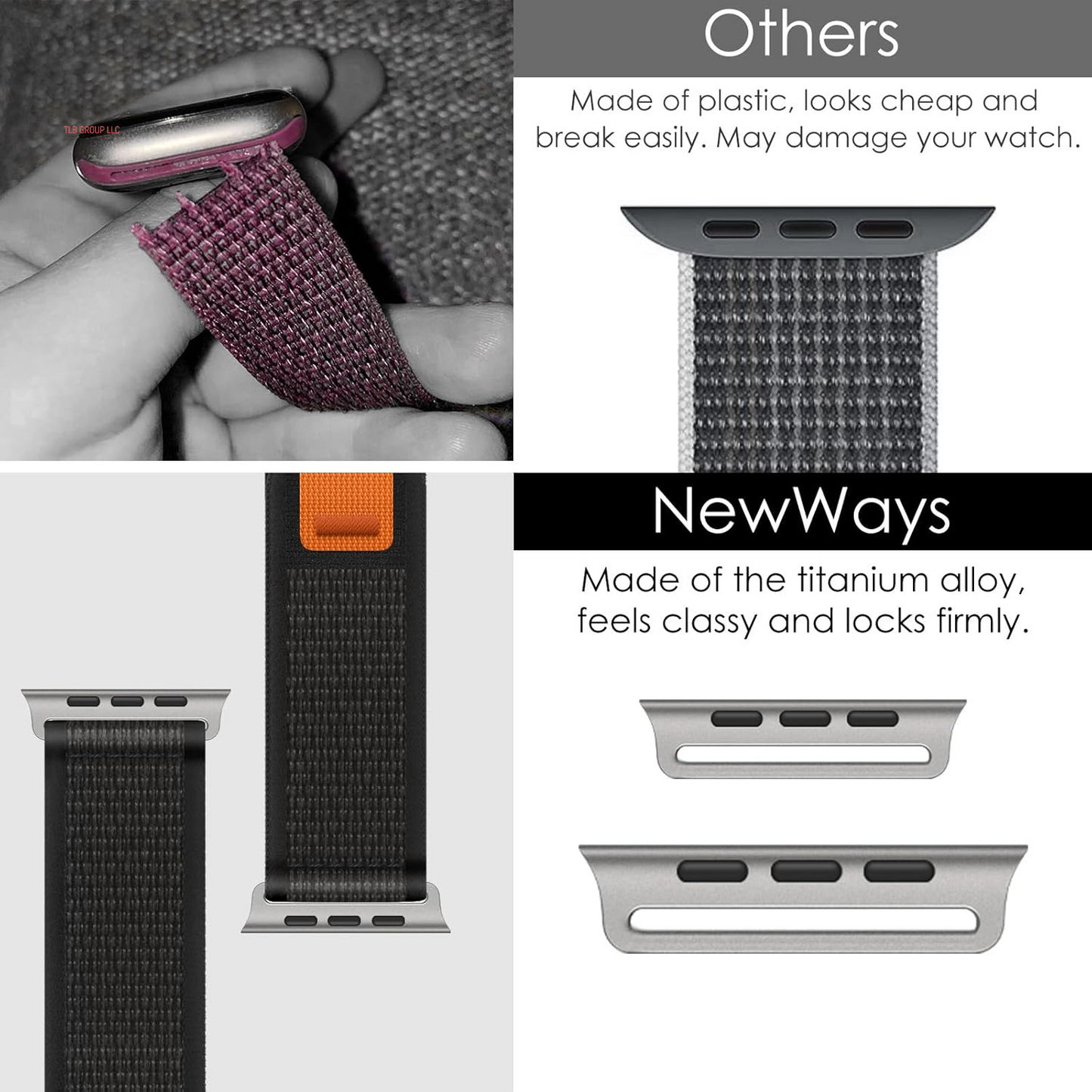 Trail Loop Nylon Band Compatible for Apple Watch Ultra Band Ultra 2 Series 9 Series 8 Series7 SE 6 5 4 3 2 1