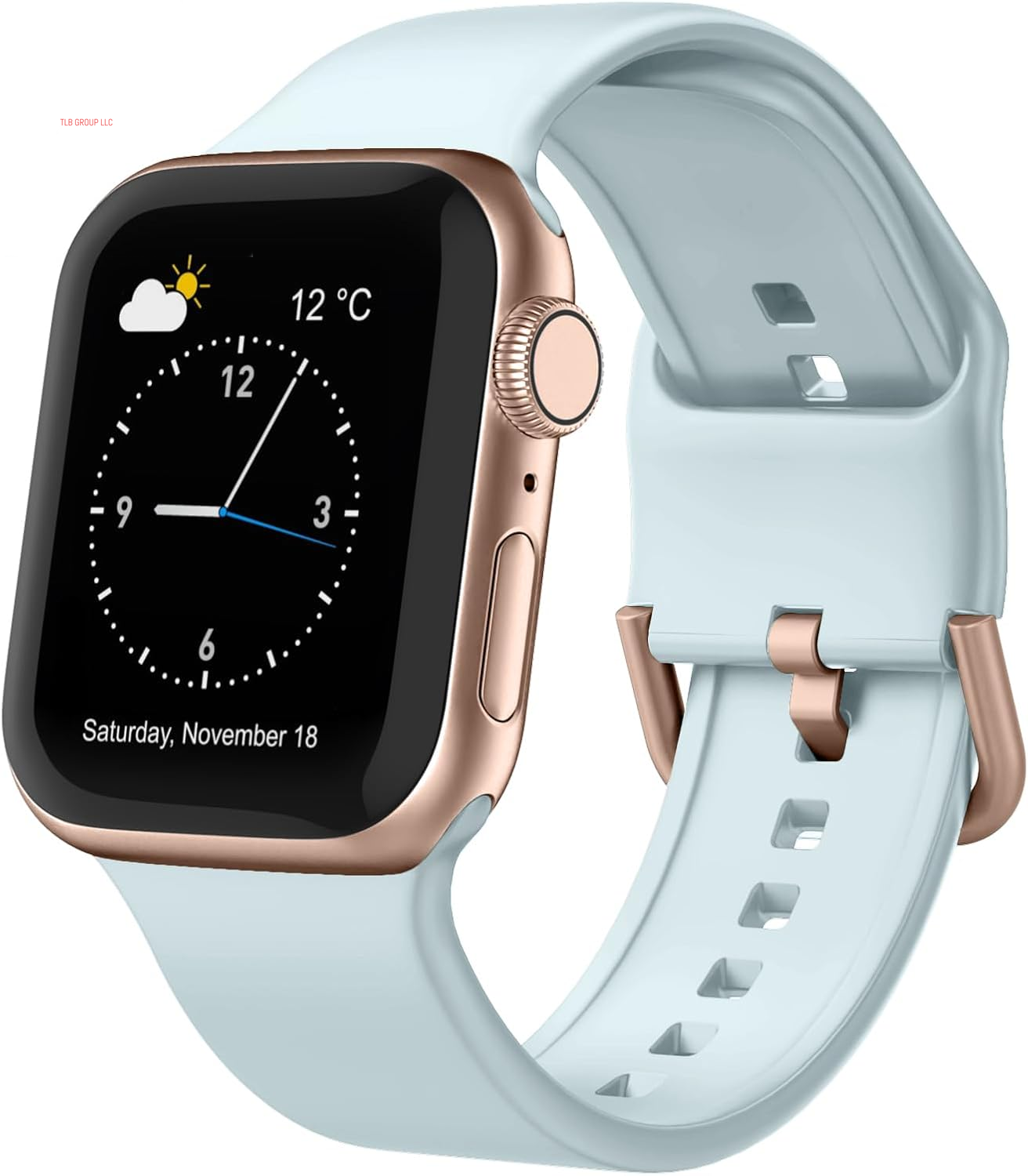 Sport Band Compatible with Apple Watch Bands 49Mm 46Mm 45Mm 44Mm 42Mm 41Mm 40Mm 38Mm, Soft Silicone Wristband Strap with Classic Clasp for Iwatch Series 10 9 Ultra SE 8 7 6 5 4 3 2 1 for Women Men