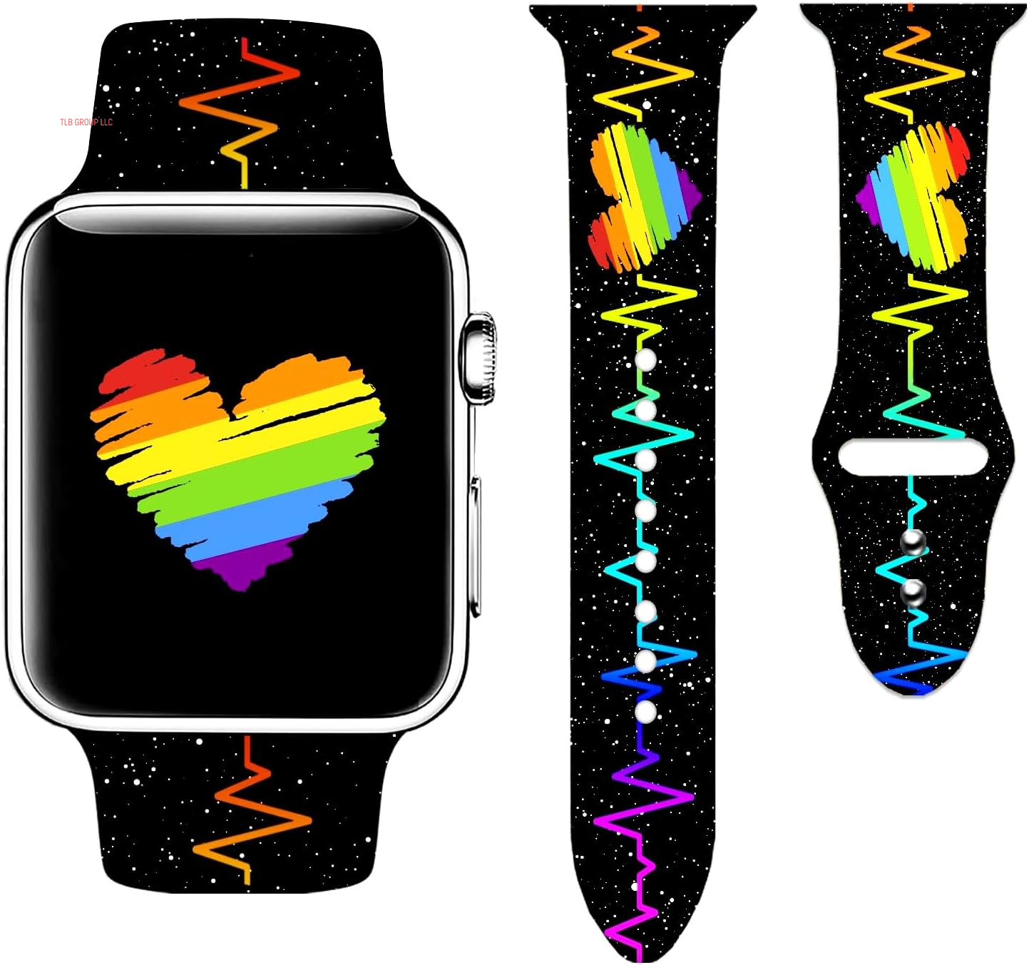 Holidays Watch Band Compatible with Apple Watch 38Mm 40Mm 41Mm 42Mm 44Mm 45Mm 49Mm for Women Men,Soft Silicone Replacement Sport Accessories Strap Replacement Wristband for Iwatch Series Ultra 9 8 7 6 5 4 3 2 1 SE
